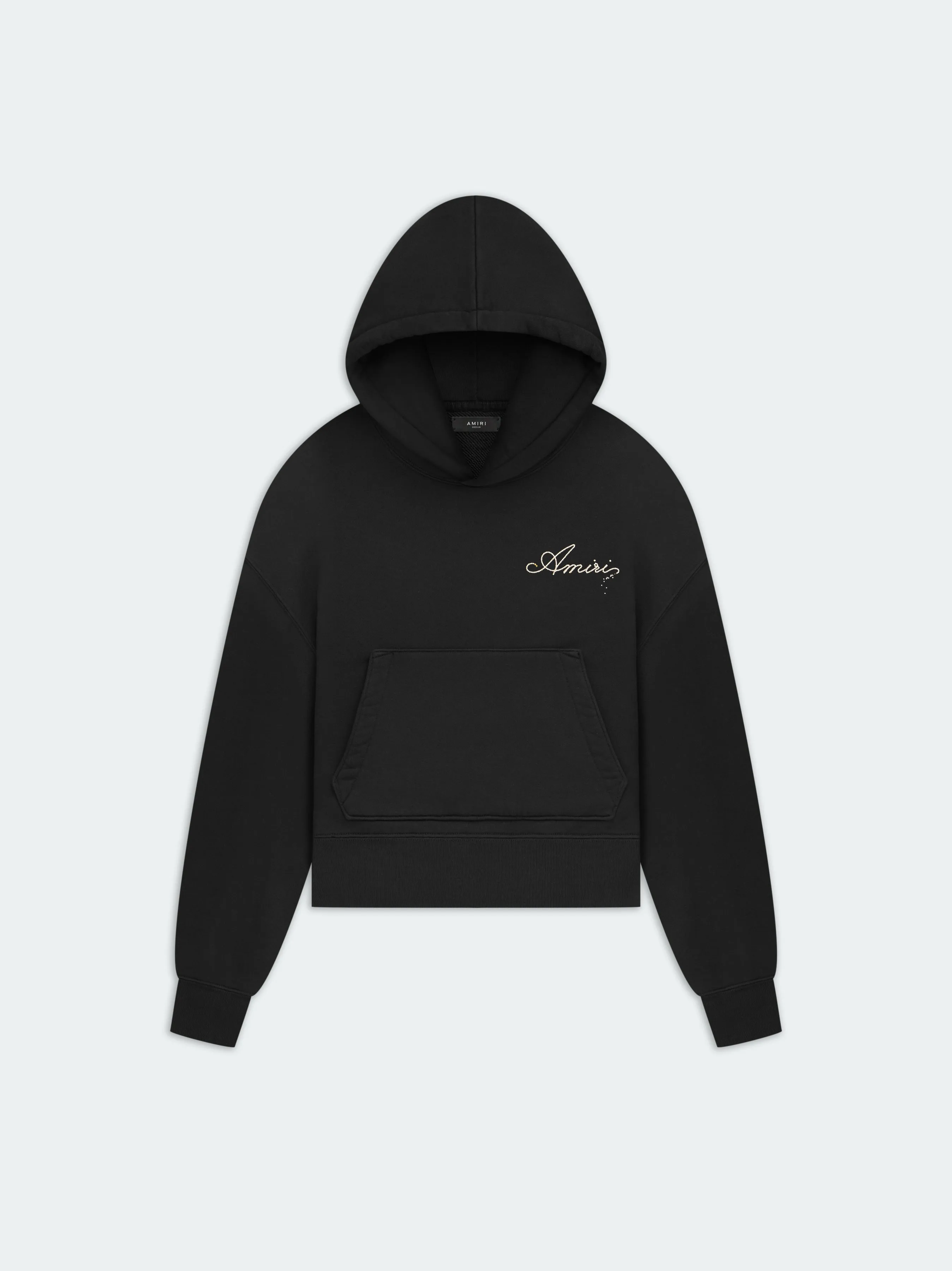 WOMEN - CHAMPAGNE HOODIE - Black sold by AMIRI