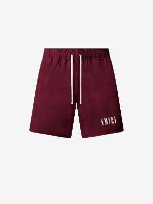CORE LOGO SWIM TRUNKS - BURGUNDY sold by AMIRI