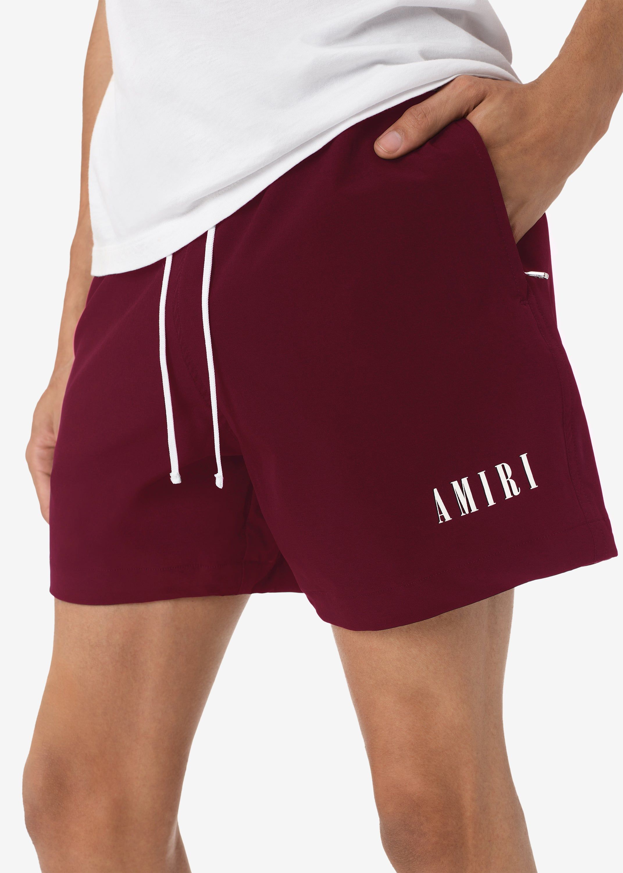 CORE LOGO SWIM TRUNKS - BURGUNDY sold by AMIRI product image thumbnail 5