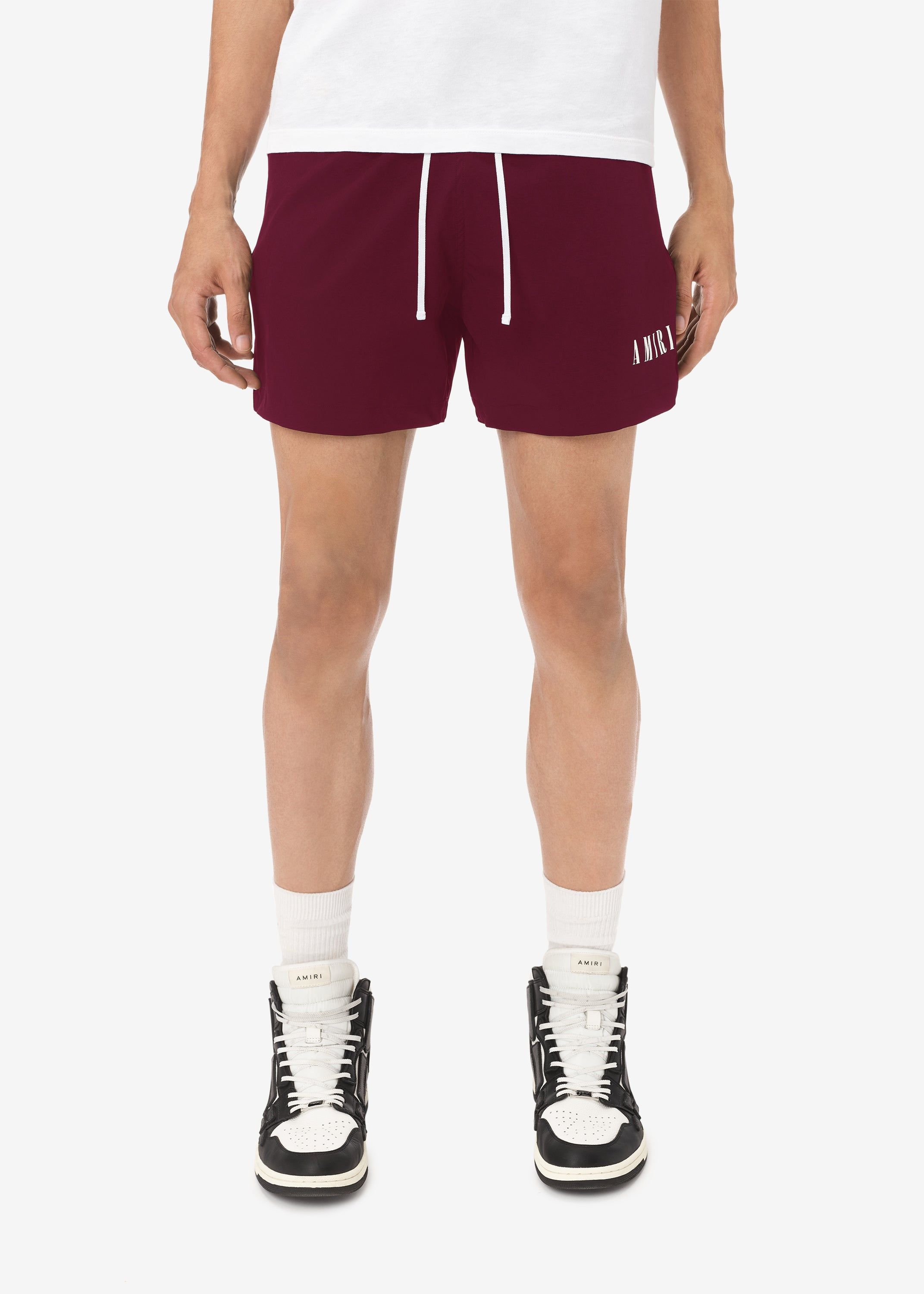 CORE LOGO SWIM TRUNKS - BURGUNDY sold by AMIRI product image thumbnail 2