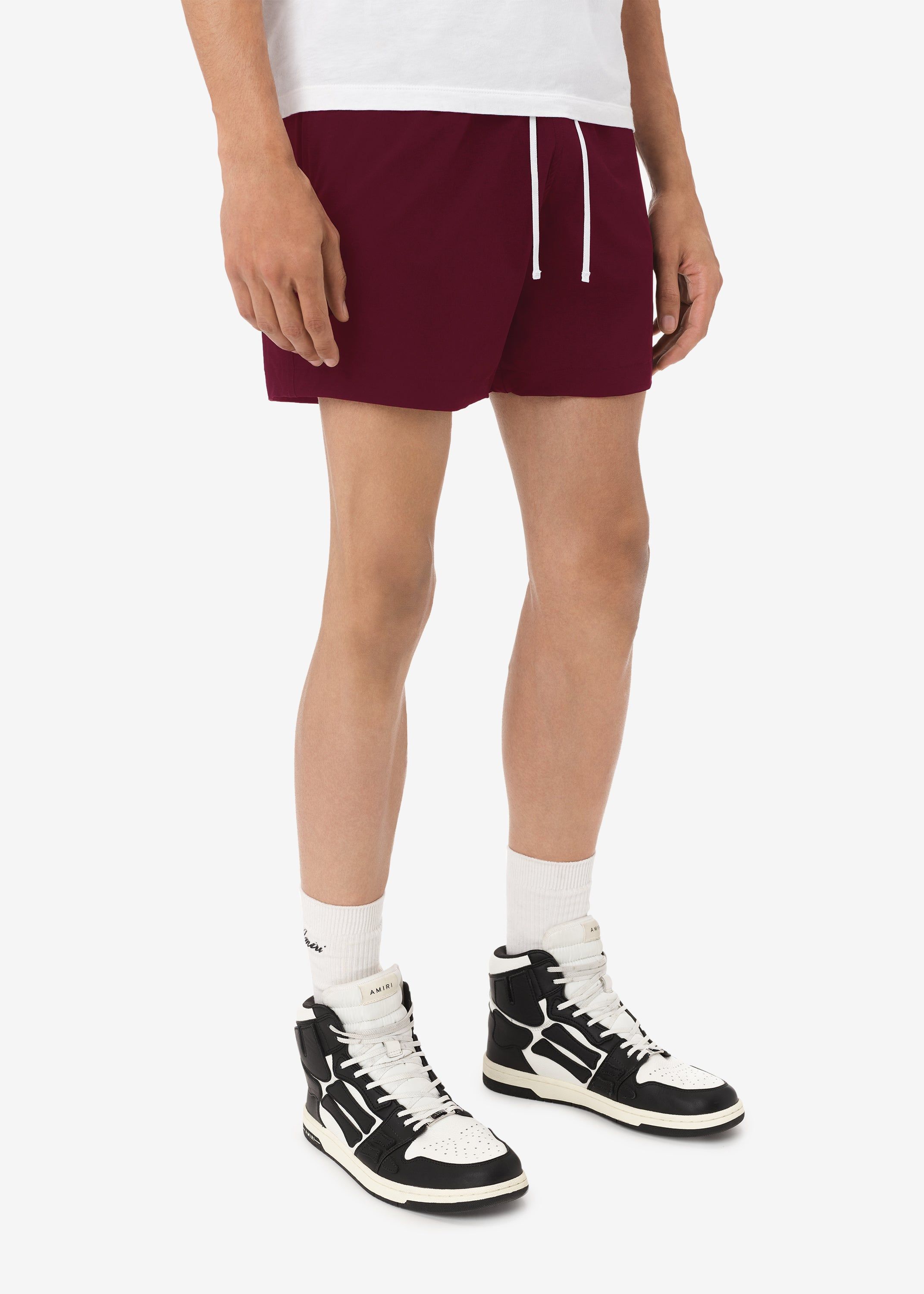 CORE LOGO SWIM TRUNKS - BURGUNDY sold by AMIRI product image thumbnail 3
