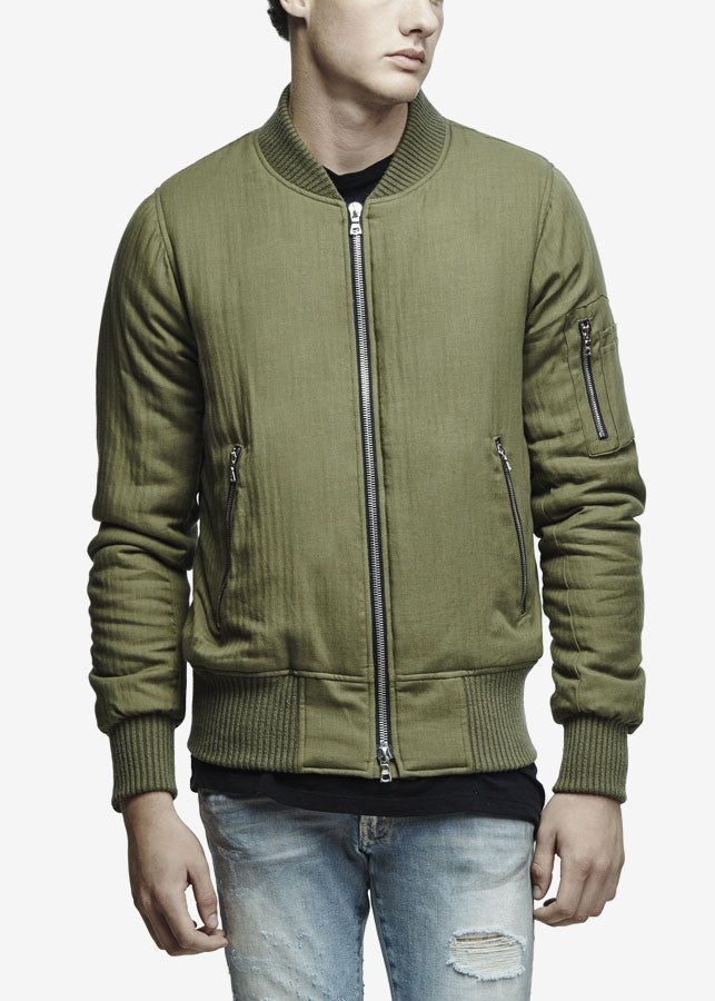 Cashmere Bomber Jacket Olive sold by AMIRI product image thumbnail 2