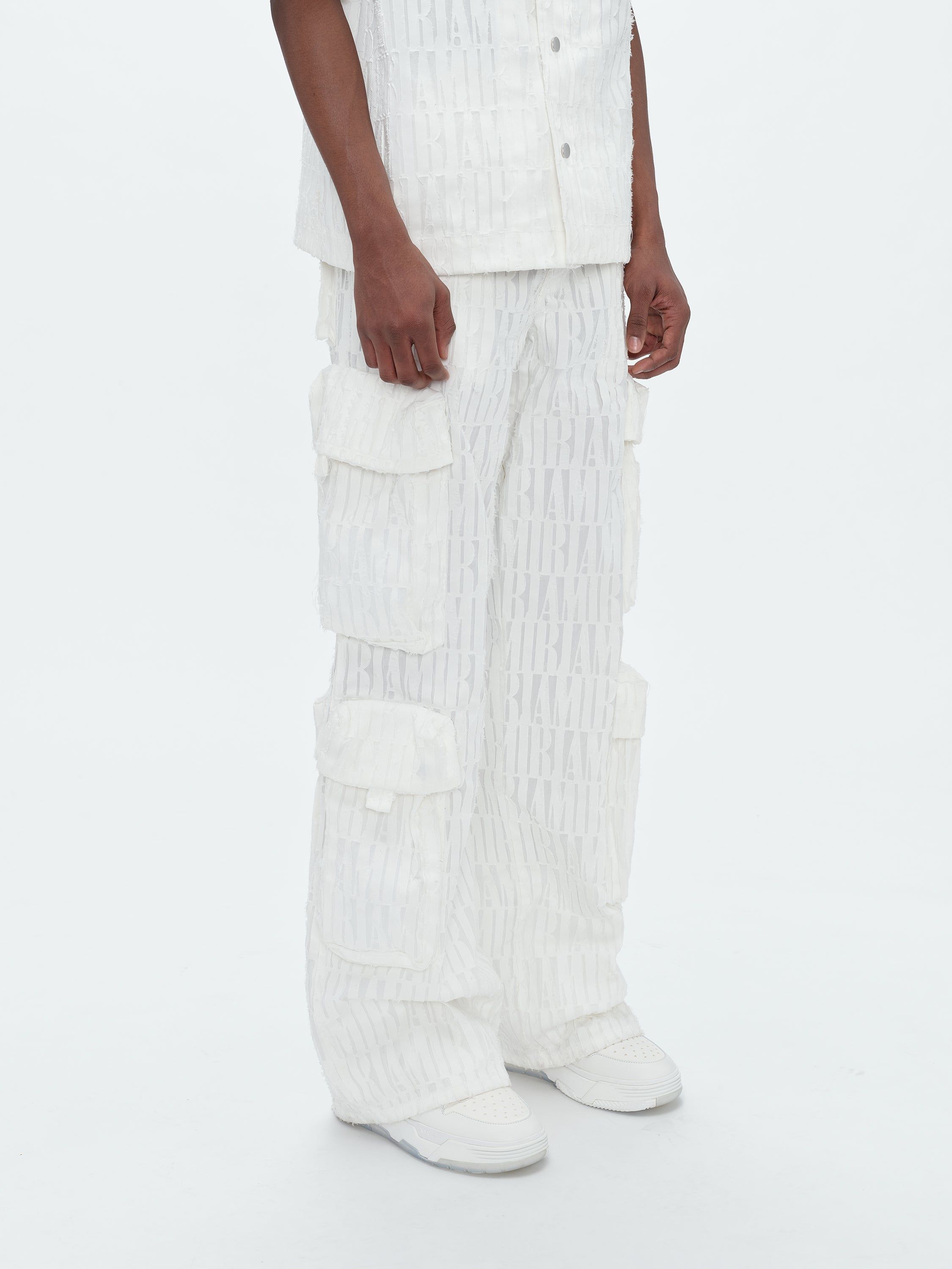 AMIRI BURNOUT UTILITY PANT - WHITE sold by AMIRI product image thumbnail 4