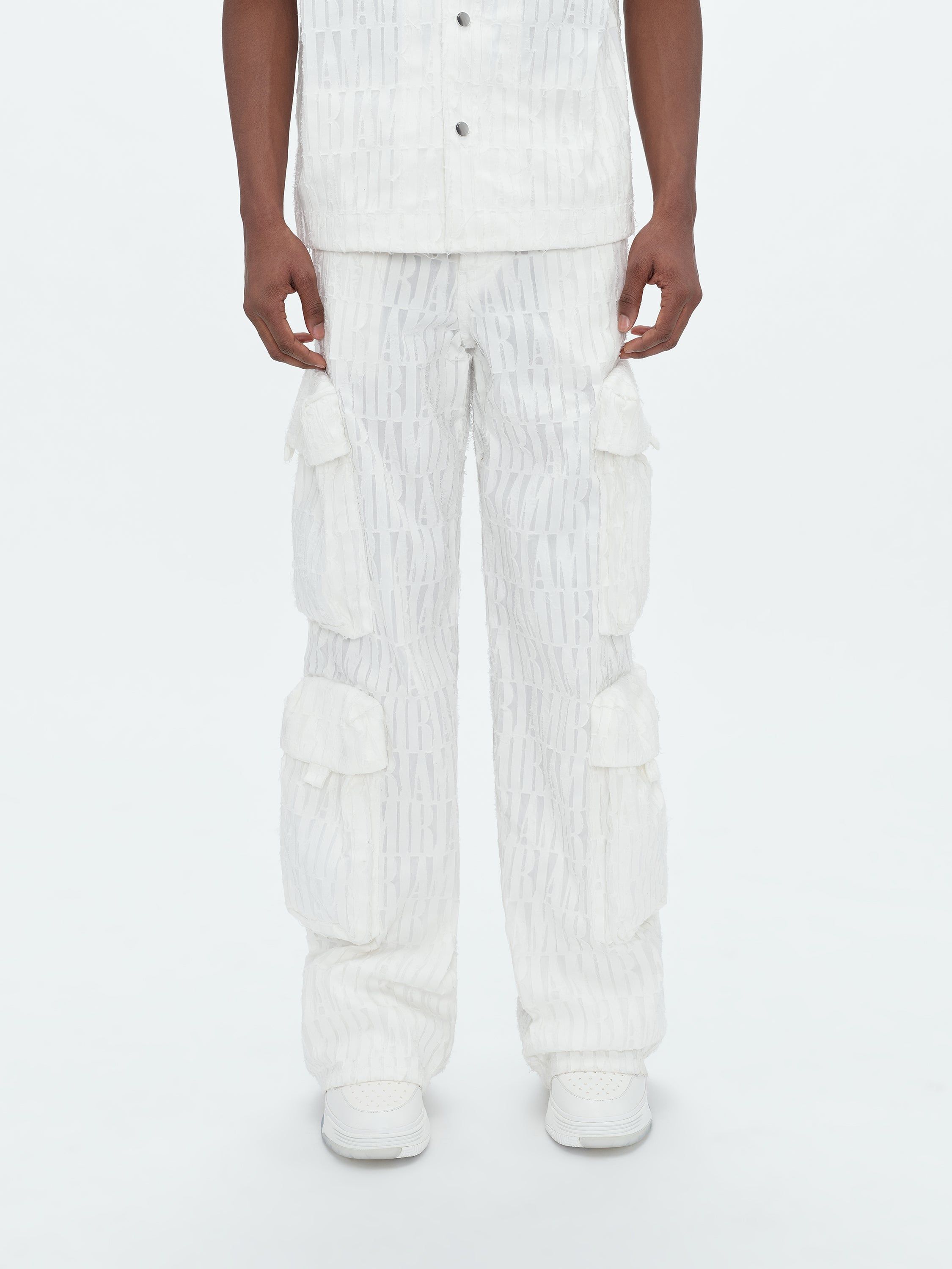 AMIRI BURNOUT UTILITY PANT - WHITE sold by AMIRI product image thumbnail 3