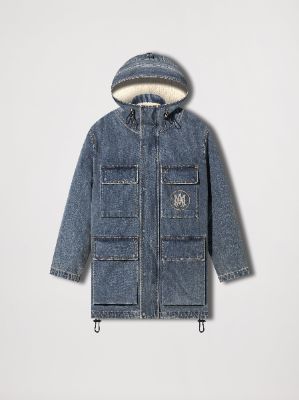 DENIM PARKA - CLAY INDIGO made by AMIRI