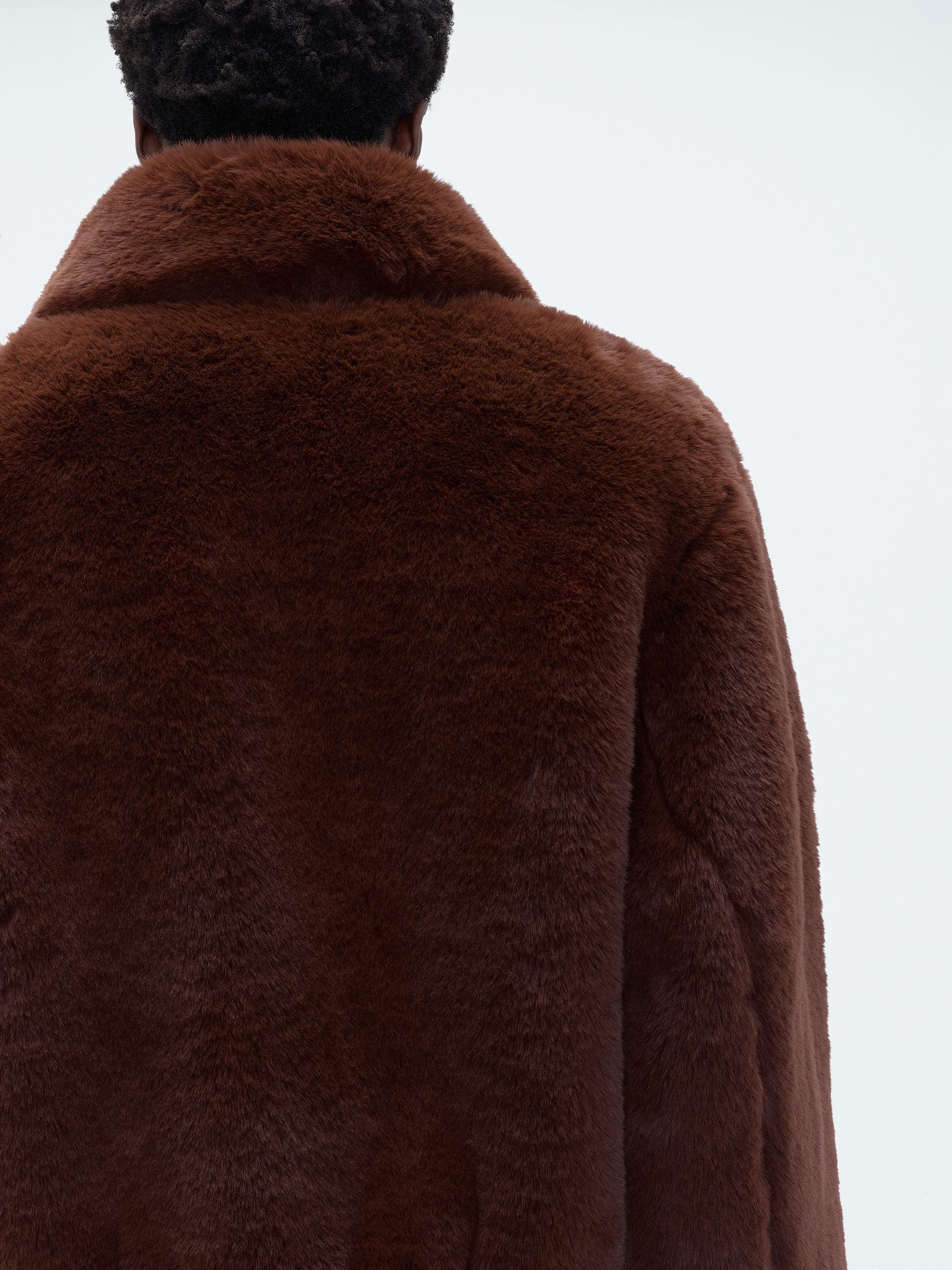 CROPPED FAUX FUR ZIP BLOUSON - POTTING SOIL sold by AMIRI product image thumbnail 7