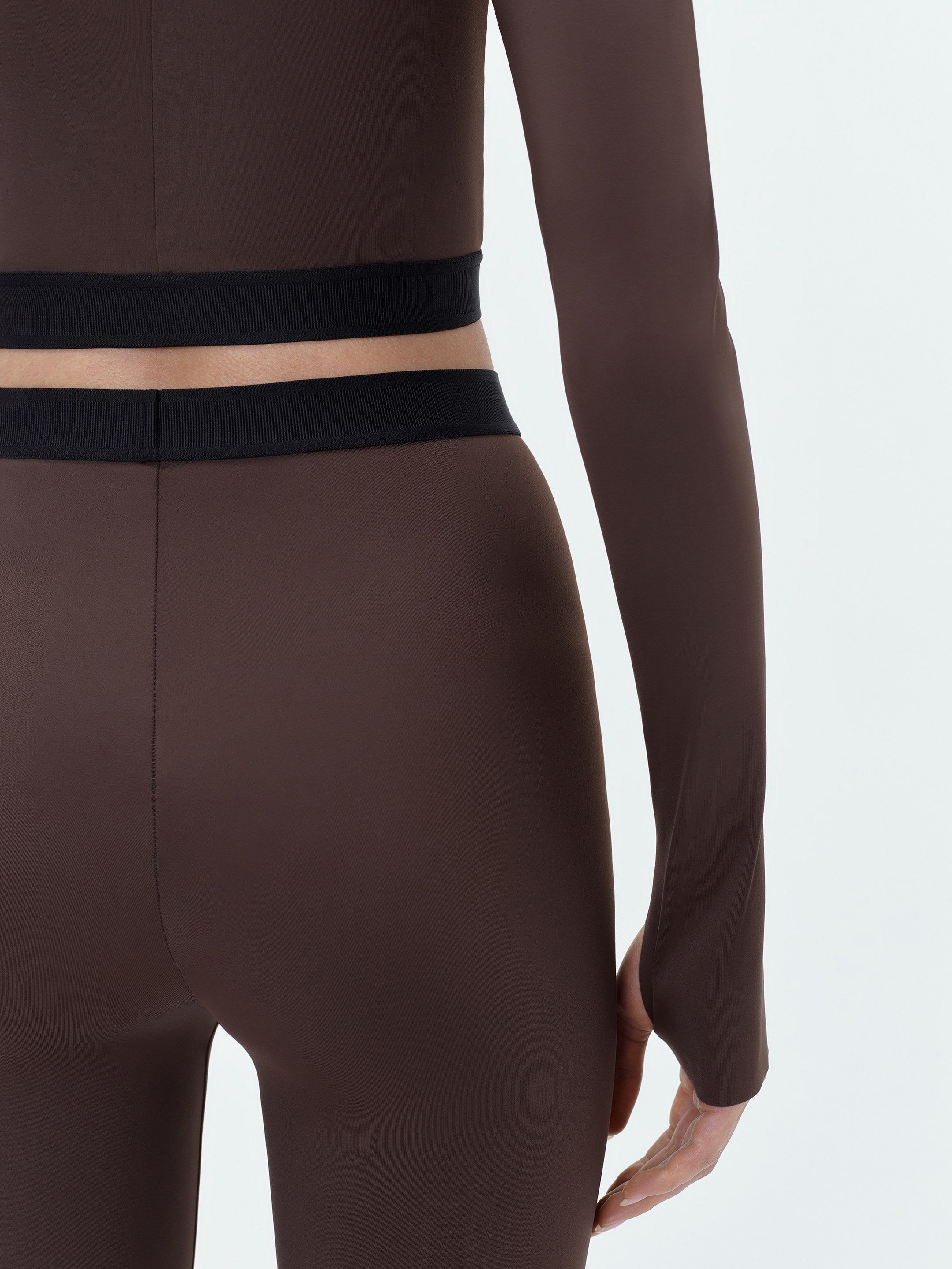 WOMEN - MOCK NECK CROP TOP - BROWN sold by AMIRI product image thumbnail 7