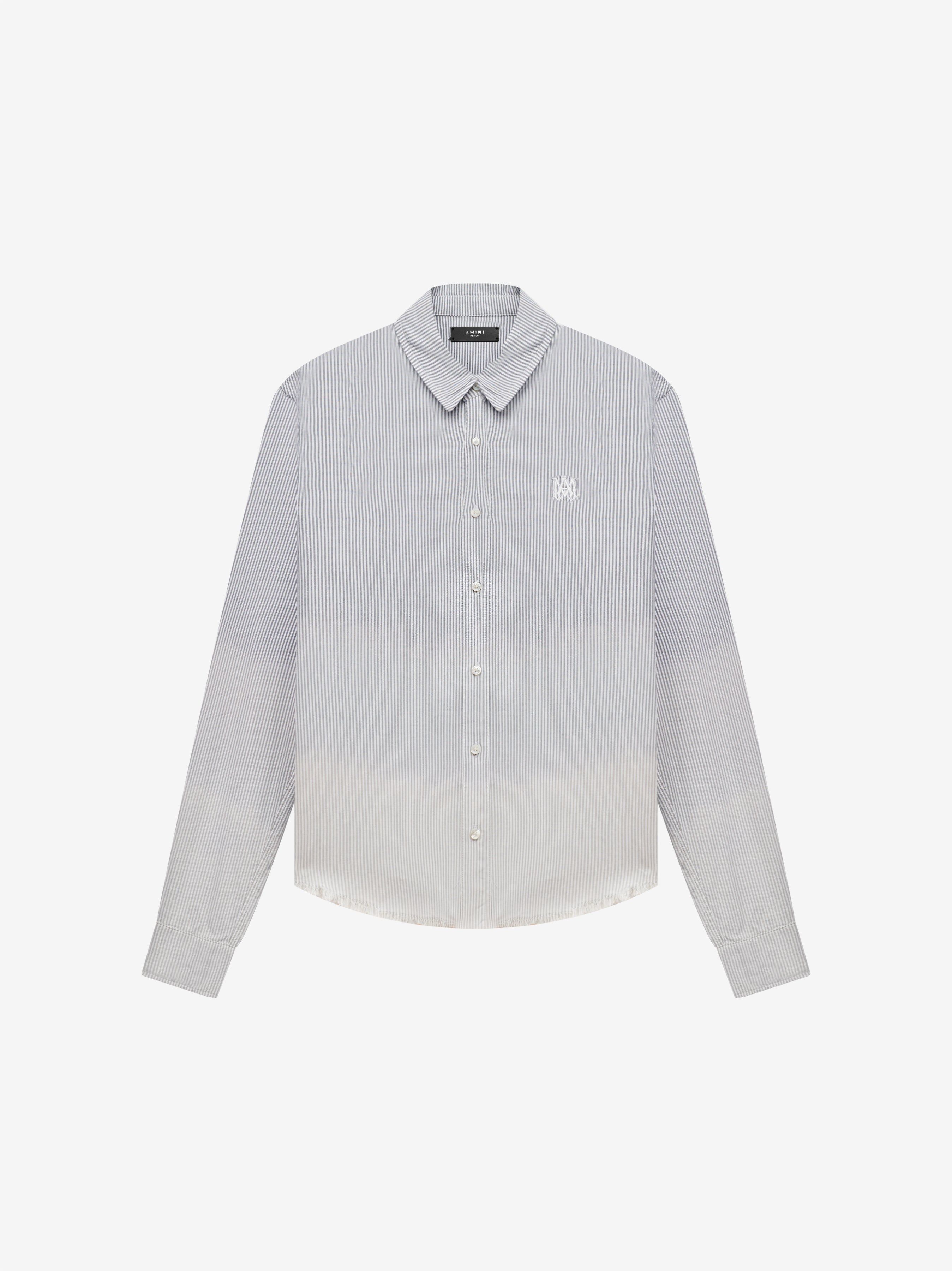 BLEACH OXFORD SHIRT - CYAN sold by AMIRI