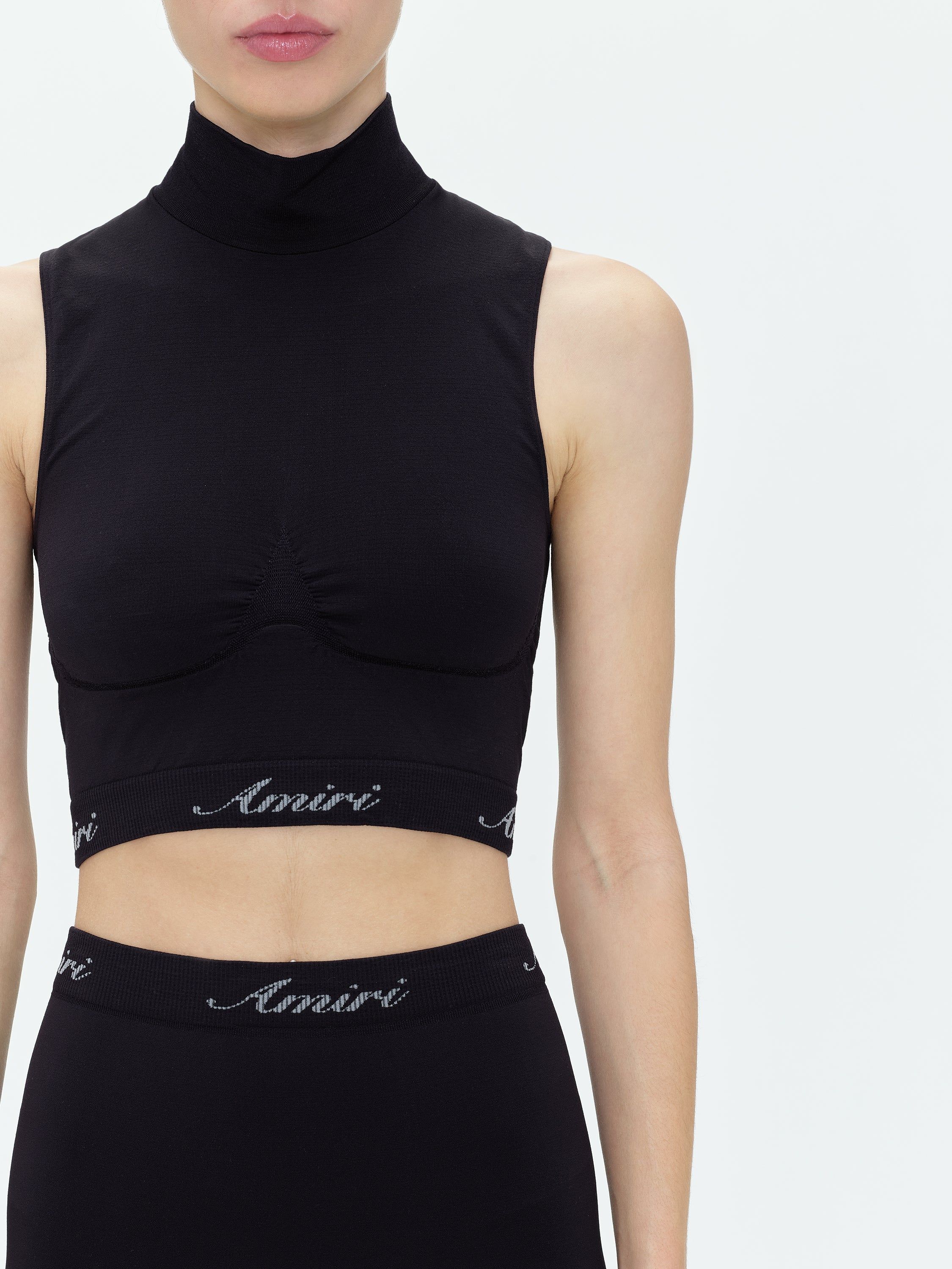 WOMEN - SEAMLESS MOCK NECK TOP - BLACK sold by AMIRI product image thumbnail 5