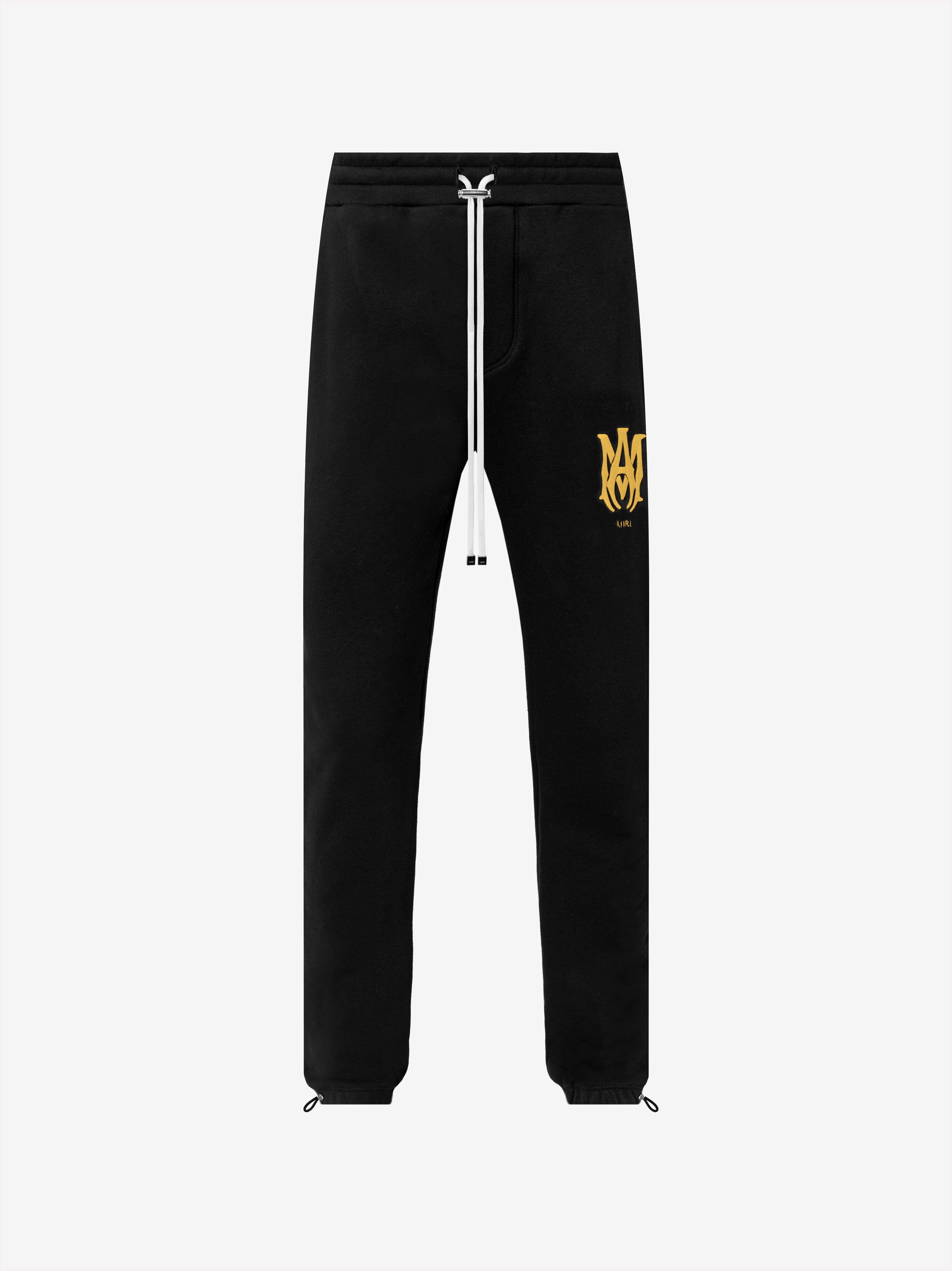M.A. SWEATPANTS - BLACK / GOLD sold by AMIRI