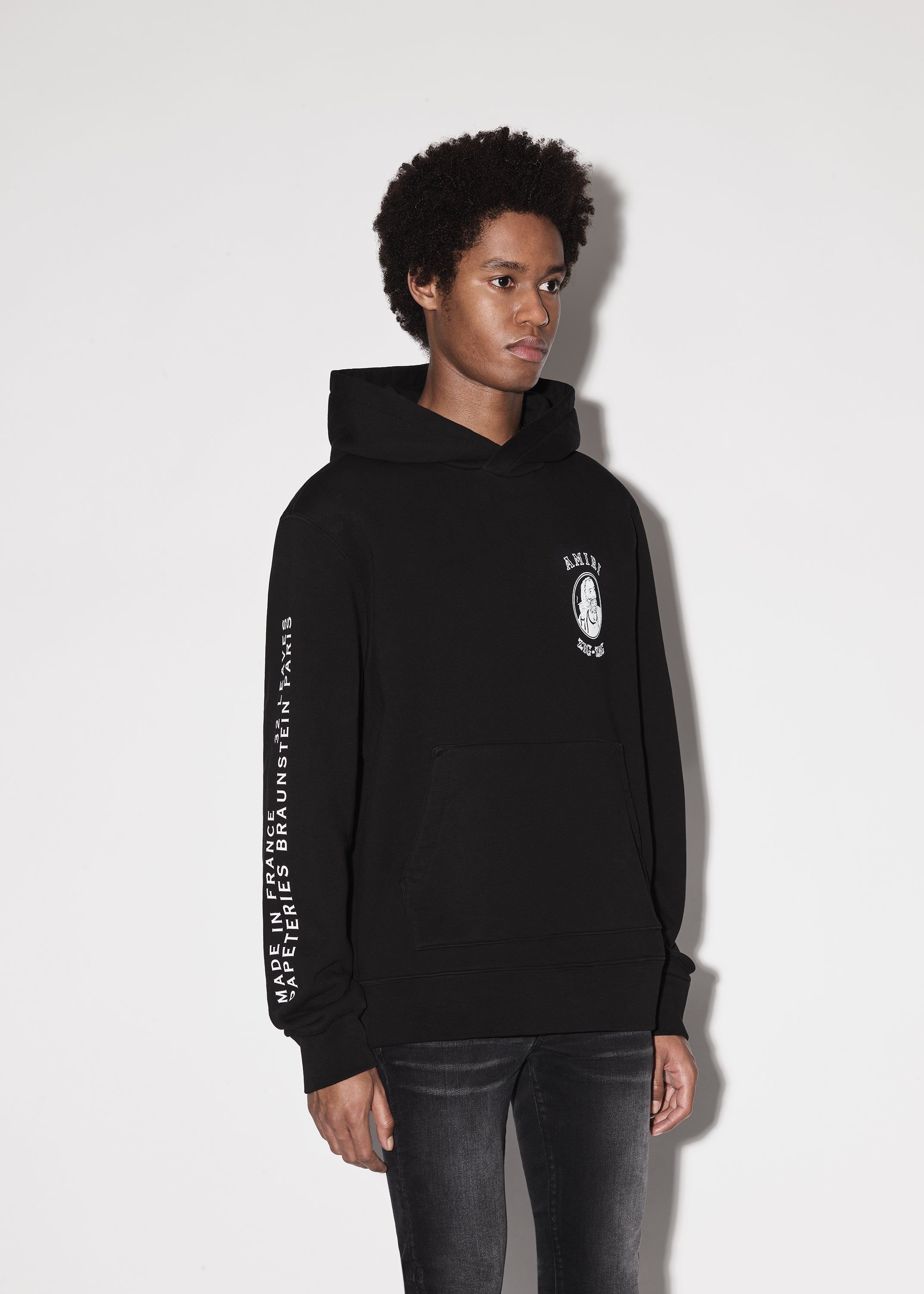 AMIRI X ZIG-ZAG HOODIE - BLACK sold by AMIRI product image thumbnail 3