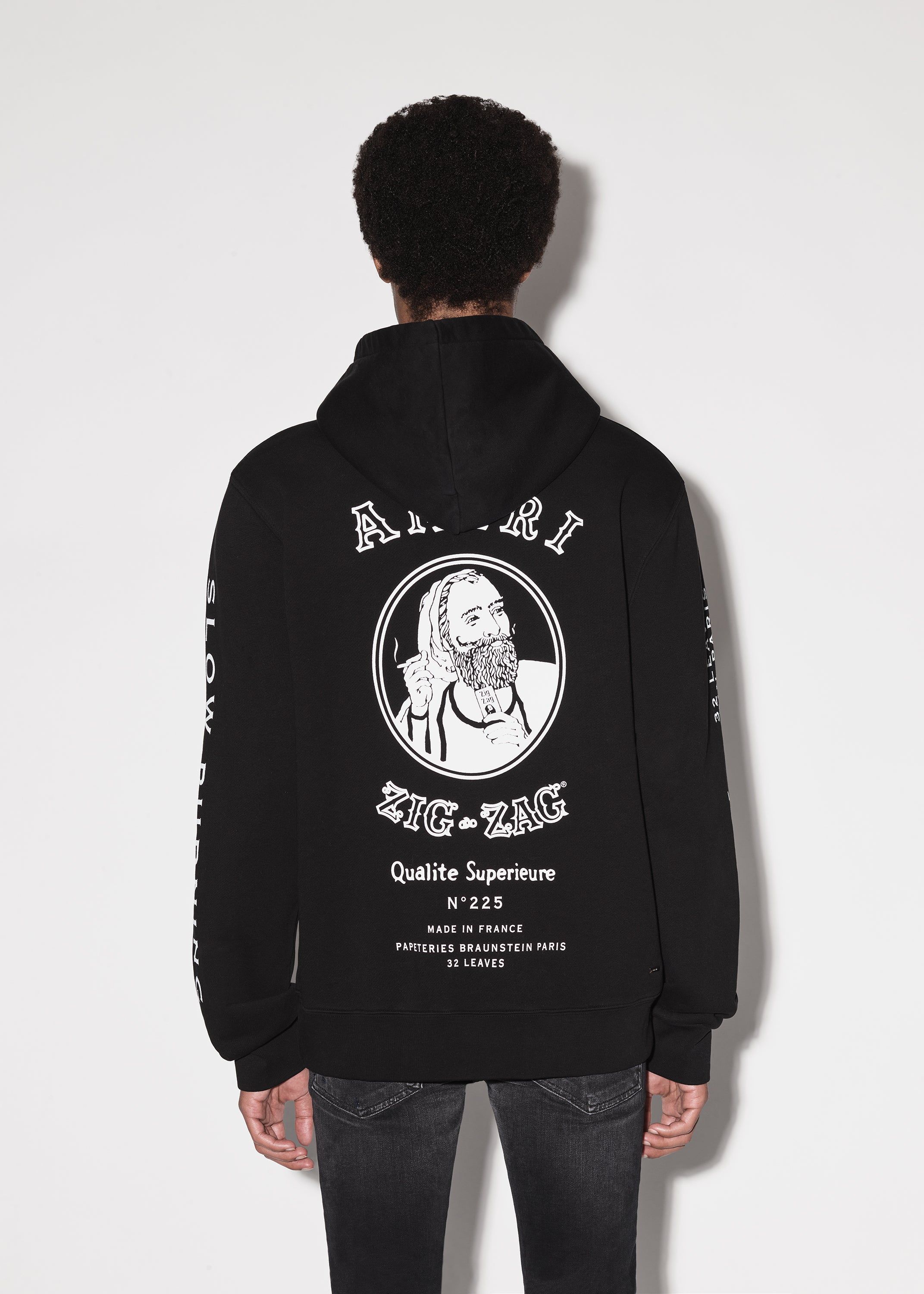 AMIRI X ZIG-ZAG HOODIE - BLACK sold by AMIRI product image thumbnail 4