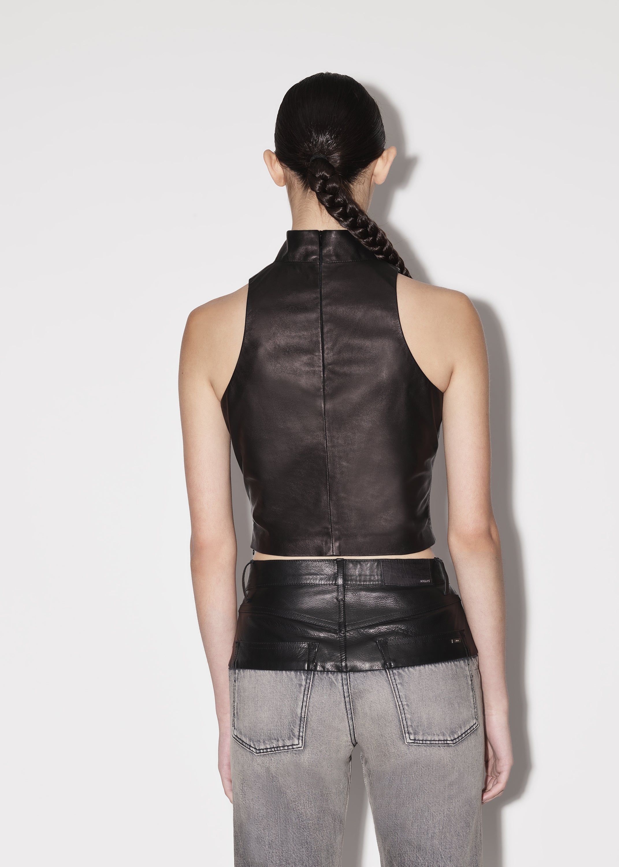 WOMEN - CROPPED MOCK NECK - BLACK sold by AMIRI product image thumbnail 5