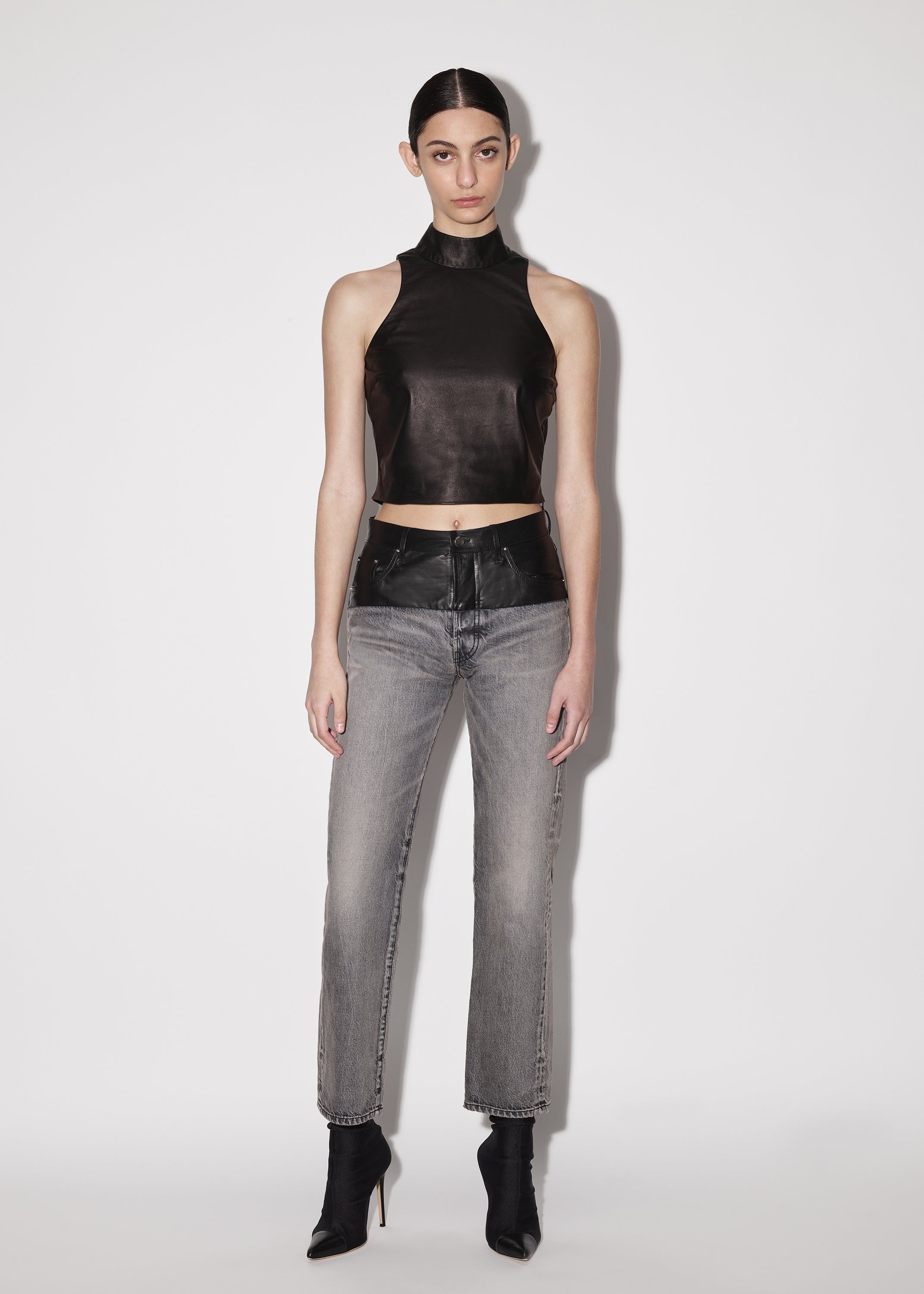 WOMEN - CROPPED MOCK NECK - BLACK sold by AMIRI product image thumbnail 2
