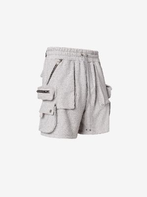 TACTICAL CARGO SWEATSHORTS - HEATHER GREY sold by AMIRI