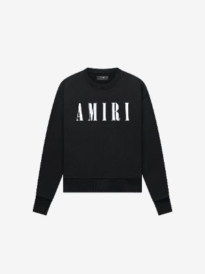 AMIRI CORE LOGO CREWNECK - BLACK made by AMIRI
