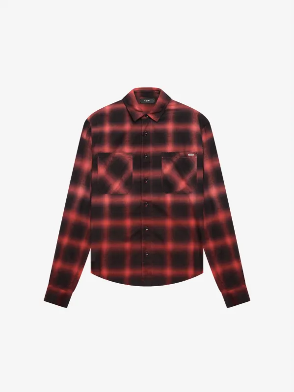 CORE SHADOW PLAID - RED sold by AMIRI