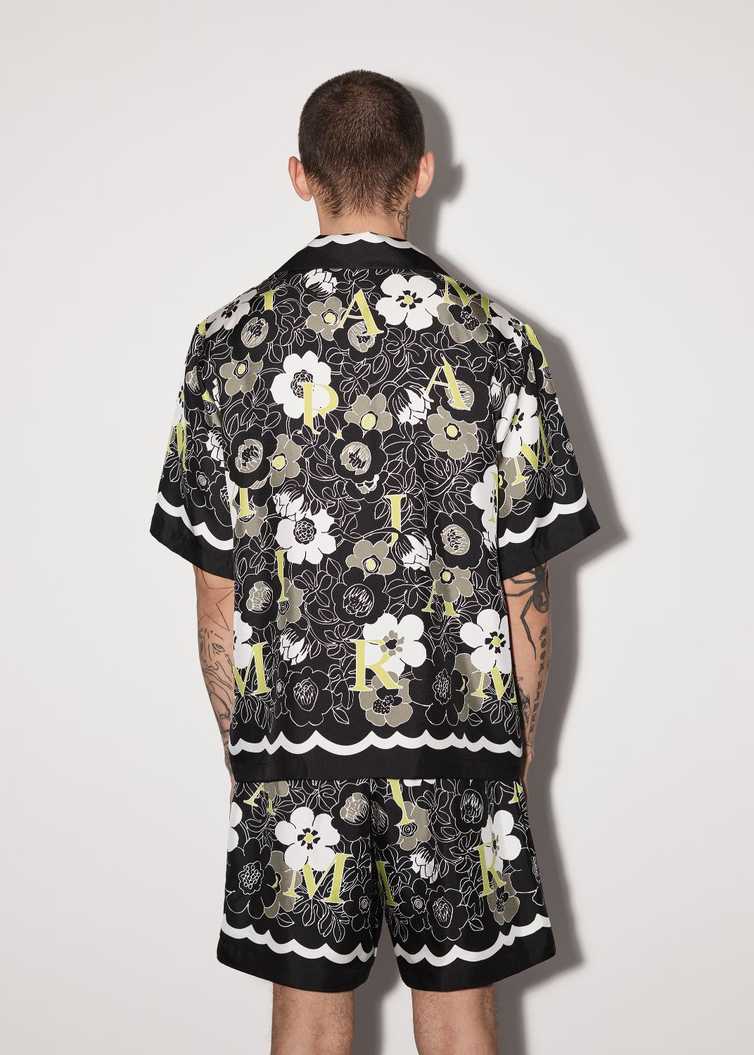 FLOWER AMIRI CAMP SHIRT - BLACK sold by AMIRI product image thumbnail 4