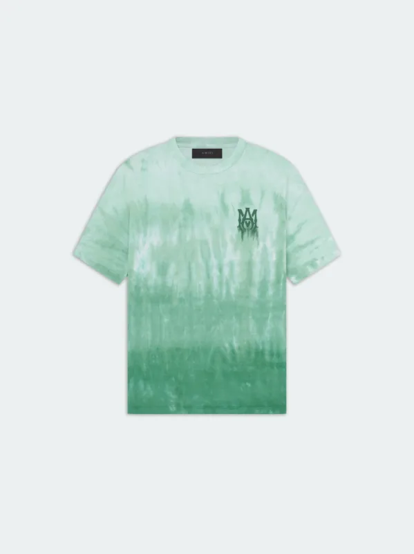 MA LOGO DIP DYE TEE - Mineral Green sold by AMIRI