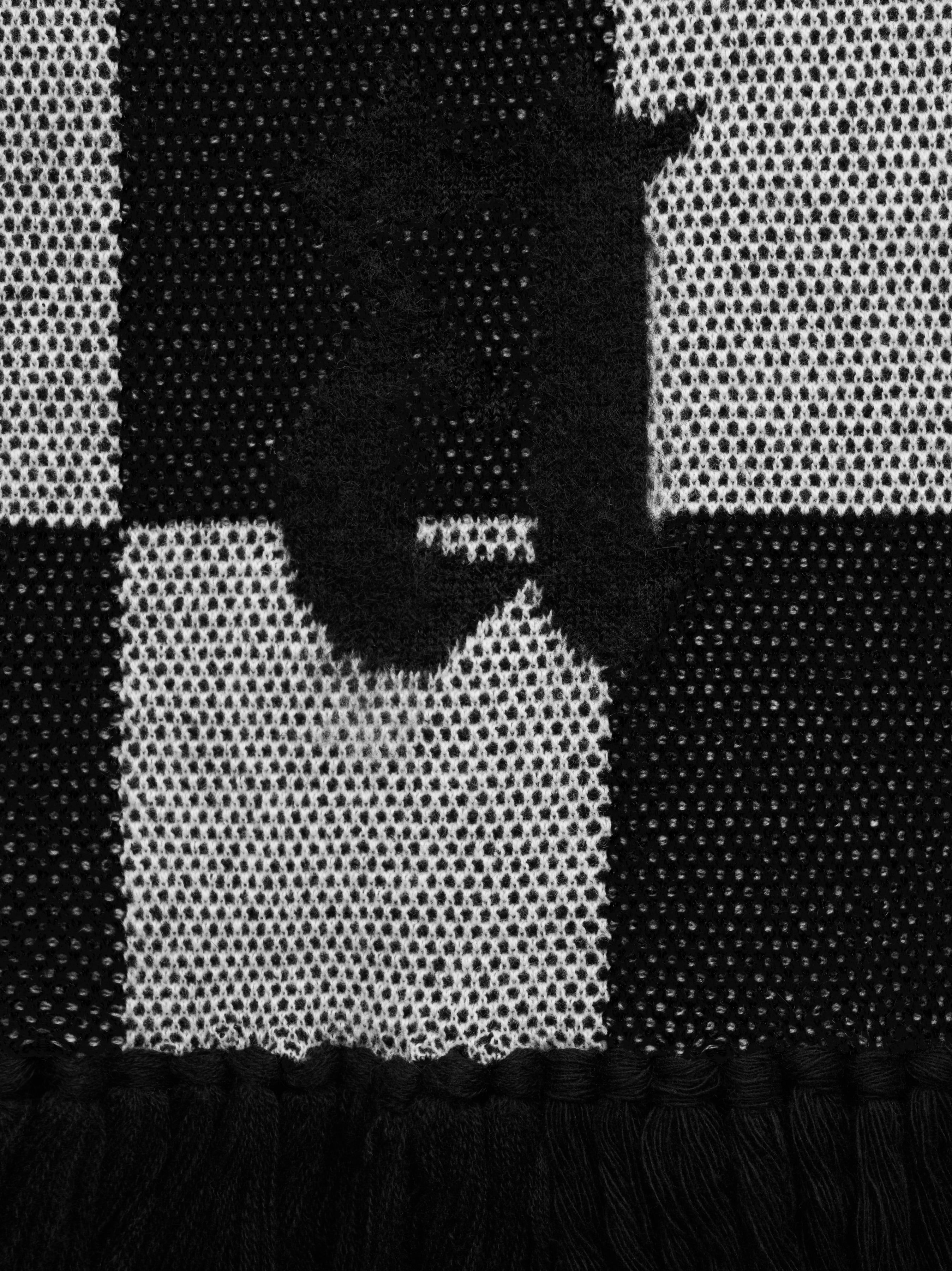 OLD ENGLISH CHECK SCARF - BLACK sold by AMIRI product image thumbnail 4