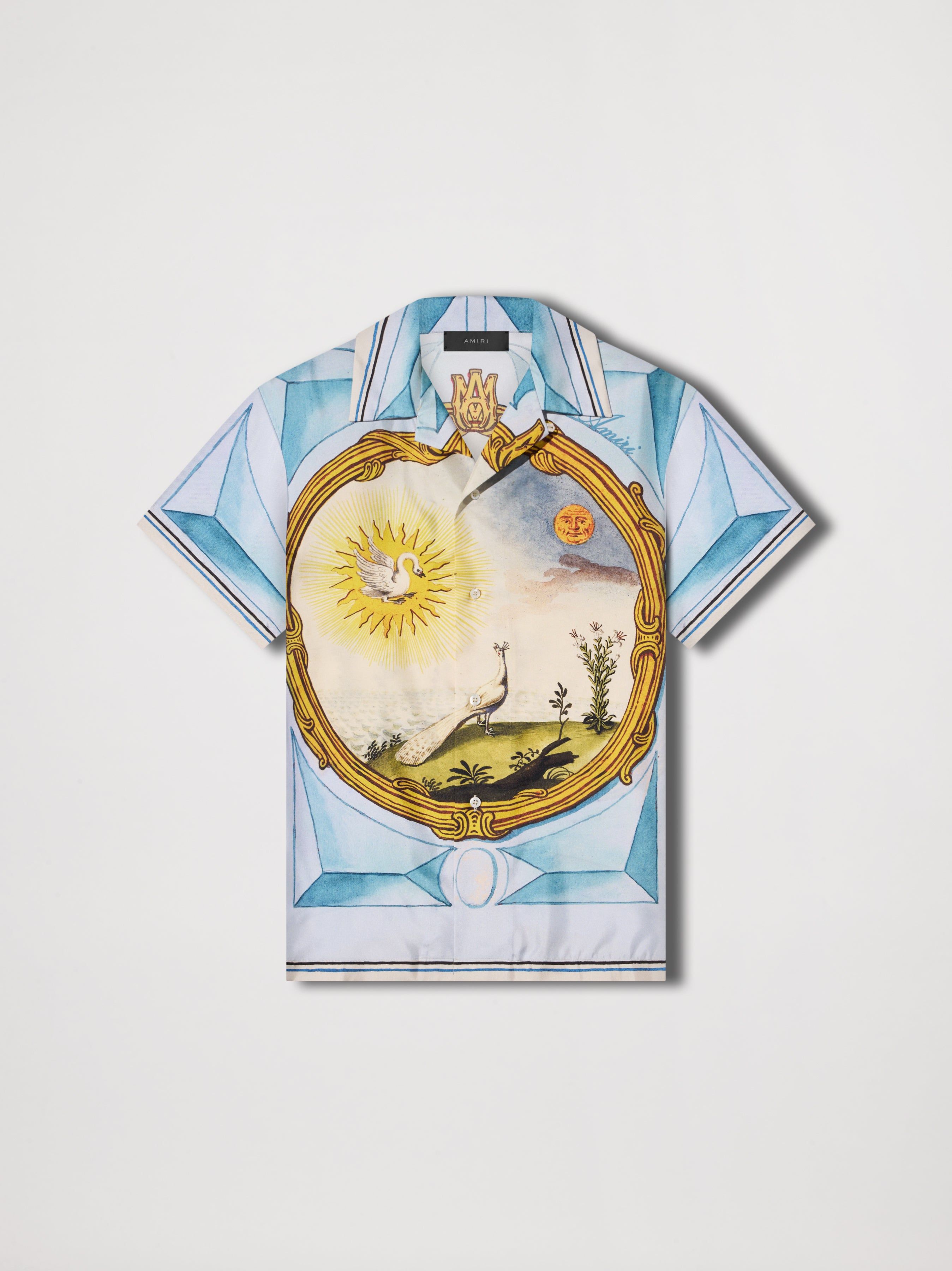 LANDSCAPE FRAME BOWLING SHIRT - MULTI sold by AMIRI