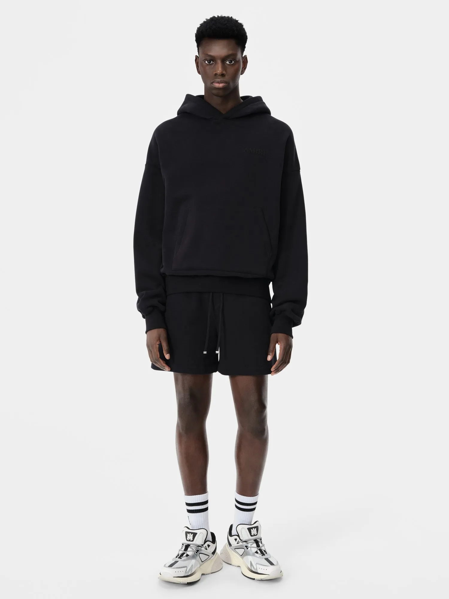 AMIRI EMBROIDERED SHORT - Black sold by AMIRI