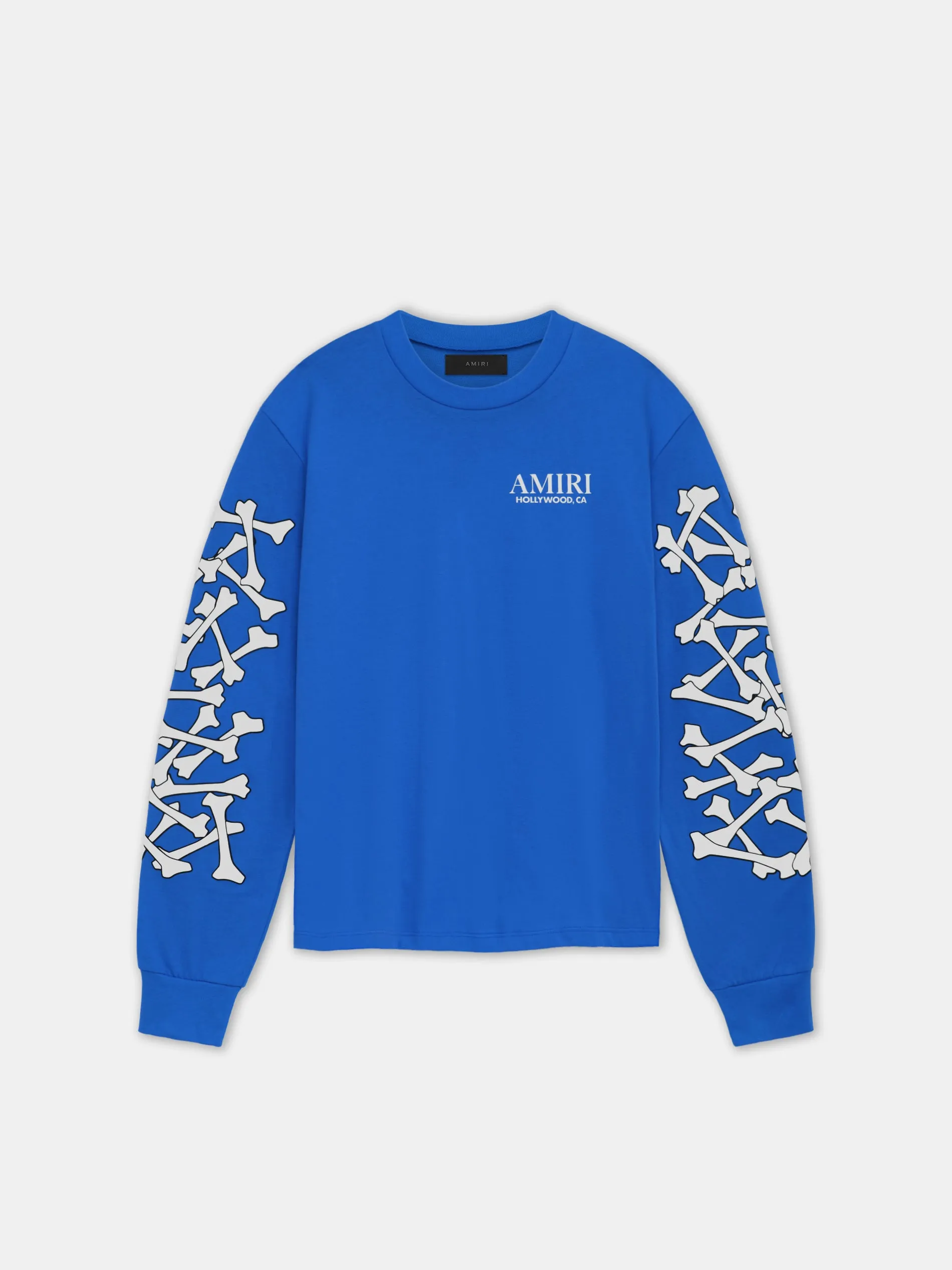 BONES STACKED LONG SLEEVE TEE - Blue | Parallel