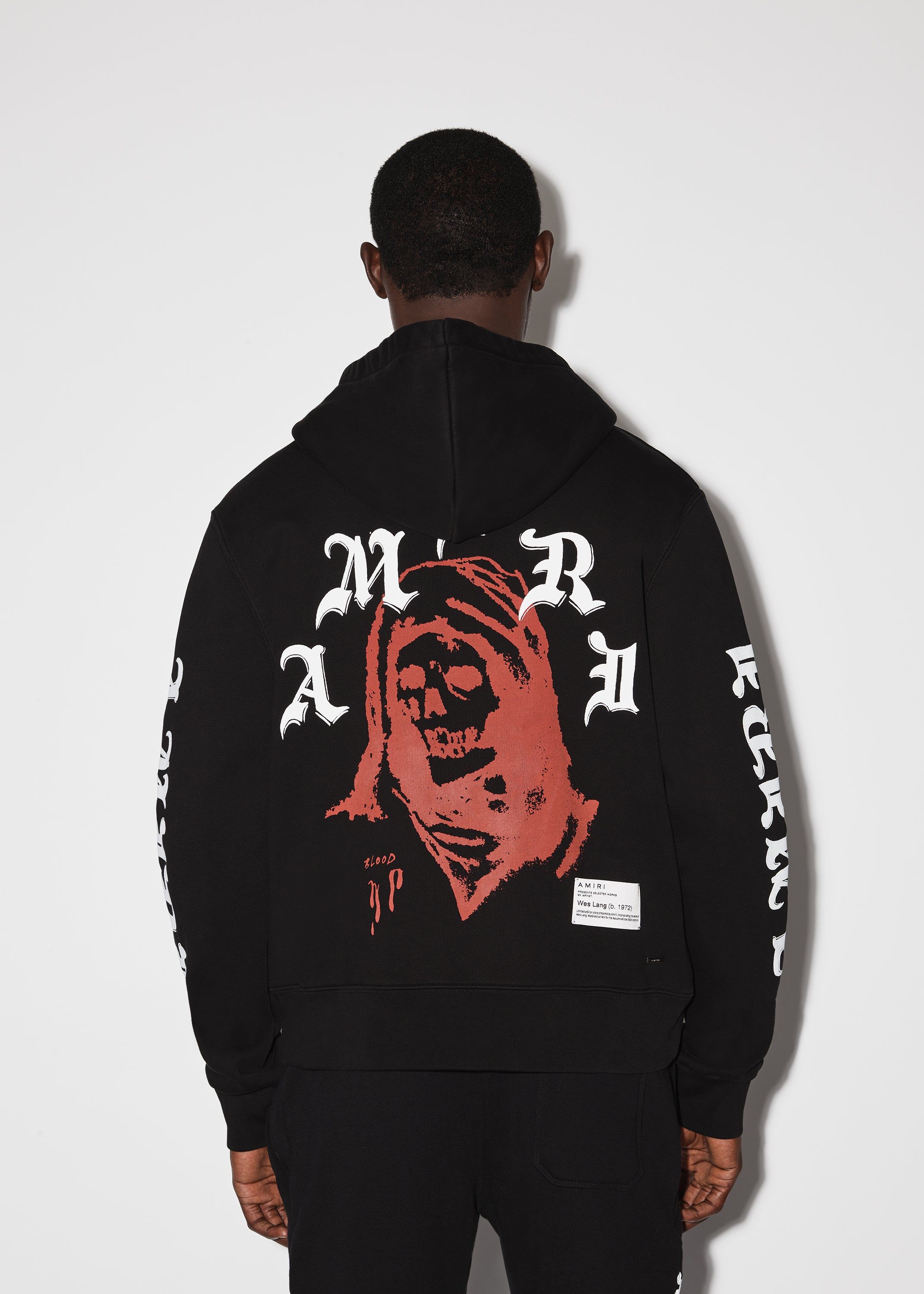 WES LANG SOLAR KINGS HOODIE - BLACK sold by AMIRI product image thumbnail 4