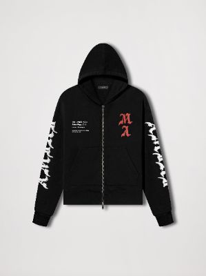 WES LANG SOLAR KINGS HOODIE - BLACK made by AMIRI
