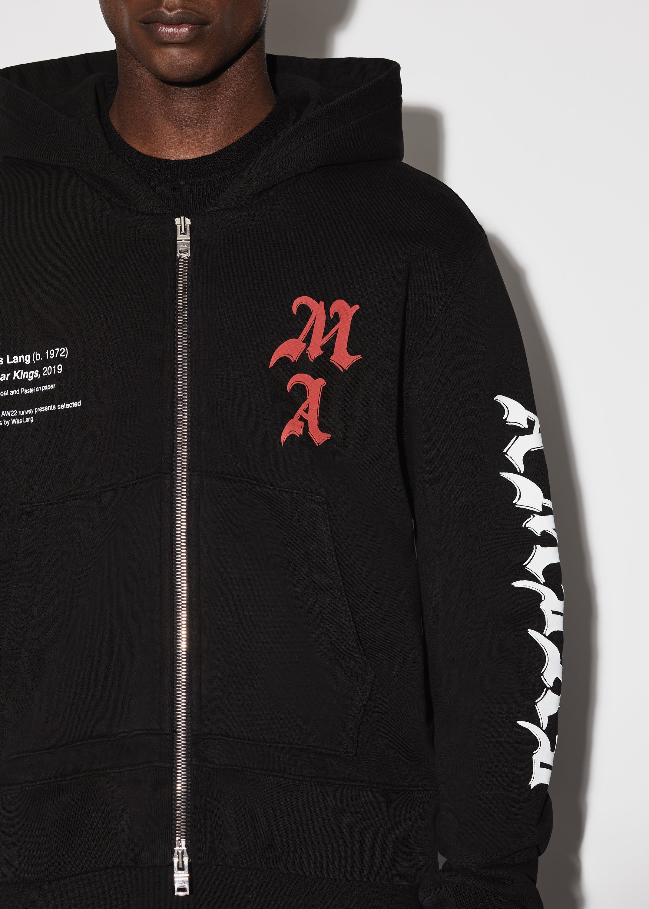WES LANG SOLAR KINGS HOODIE - BLACK sold by AMIRI product image thumbnail 5