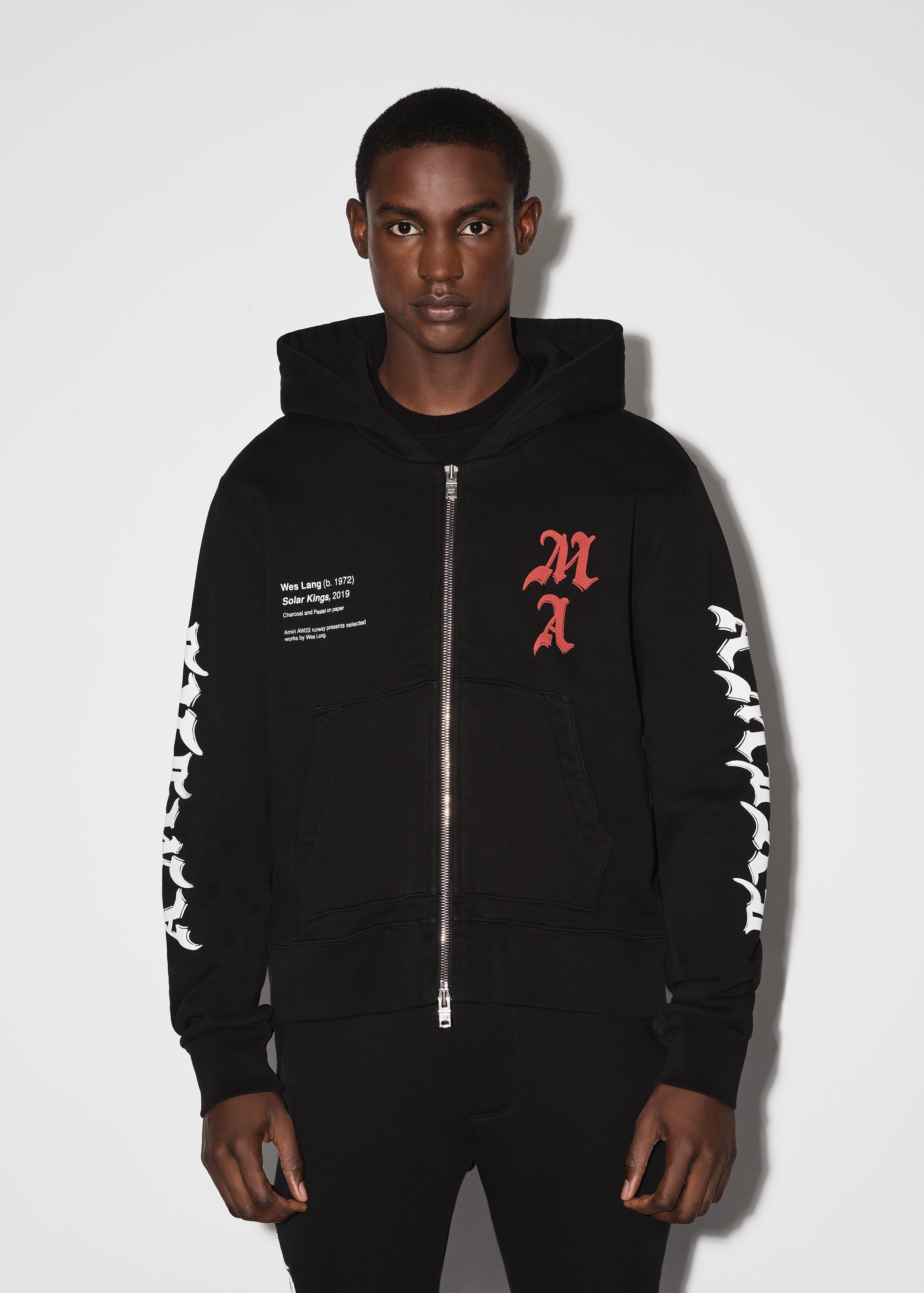 WES LANG SOLAR KINGS HOODIE - BLACK sold by AMIRI product image thumbnail 2