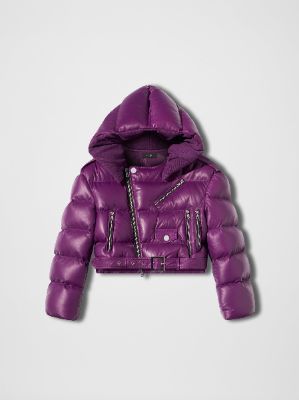 WOMEN - BIKER PUFFER - PURPLE made by AMIRI