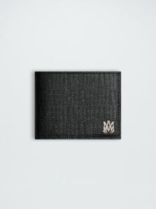AMIRI JACQUARD BI FOLD WALLET - BLACK sold by AMIRI