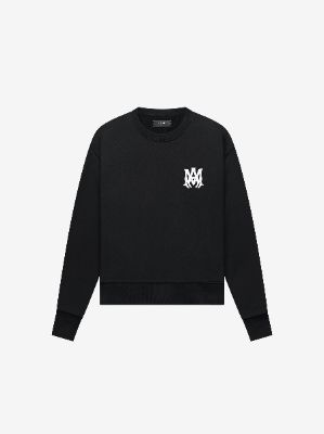 M.A. CREWNECK - BLACK made by AMIRI