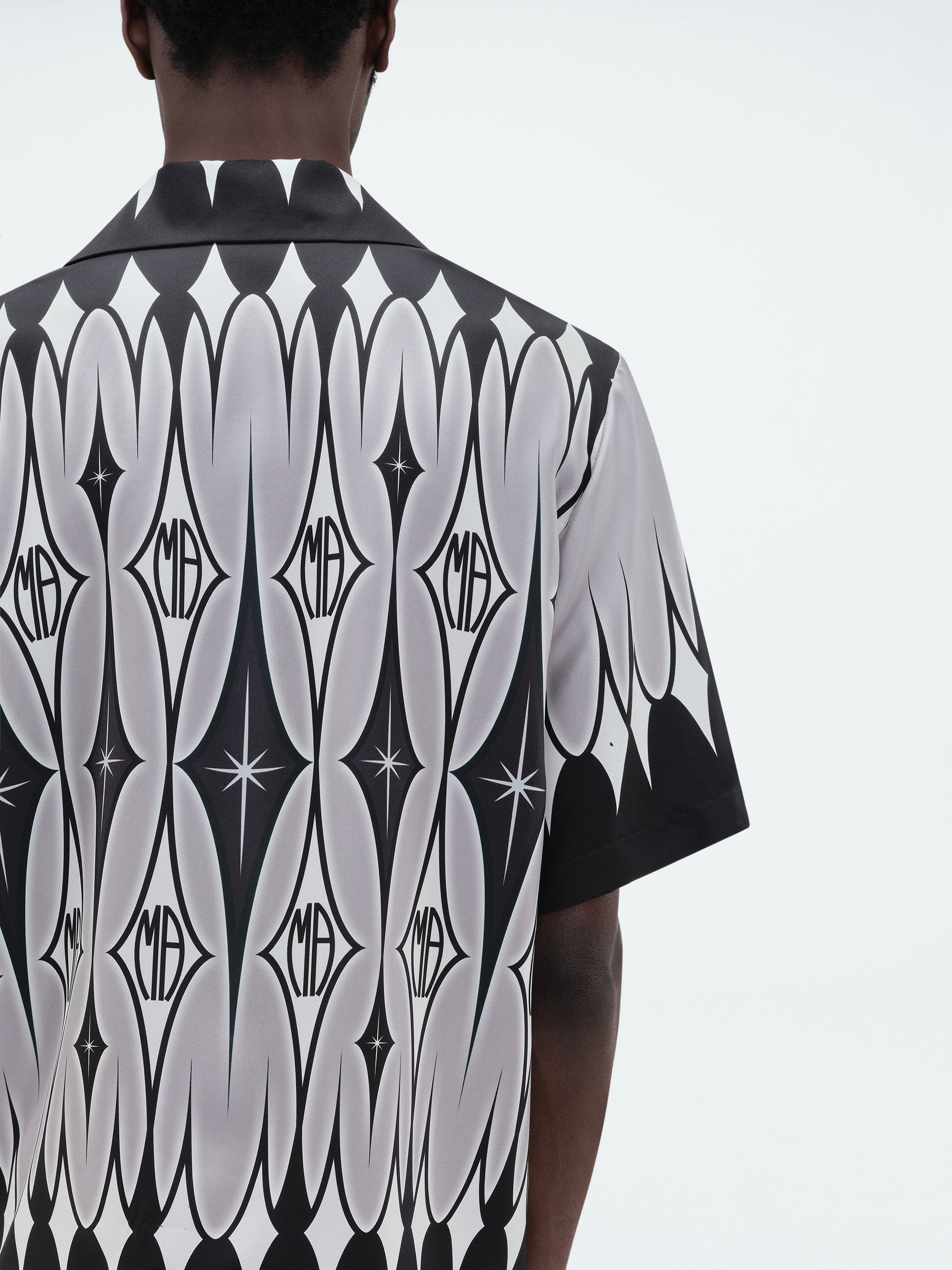 ARGYLE PRINTED SHORT SLEEVE SHIRT - BLACK sold by AMIRI product image thumbnail 6
