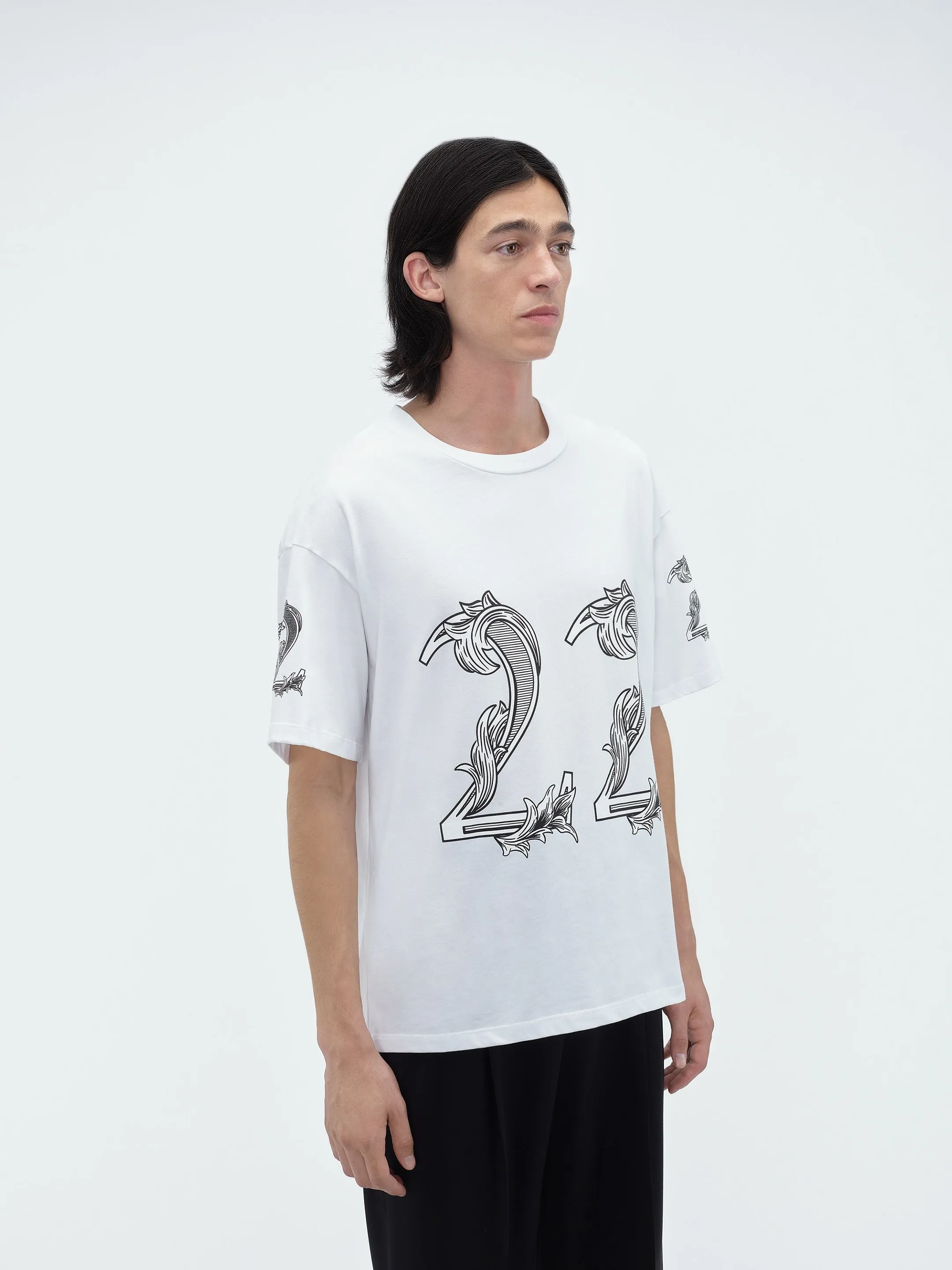 OVERSIZED AMIRI 22 TEE - White sold by AMIRI product image thumbnail 4
