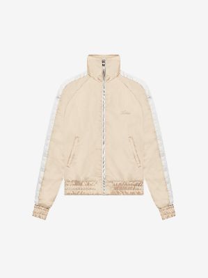 ZIP TRACK JACKET - CHAMPAGNE / WHITE sold by AMIRI