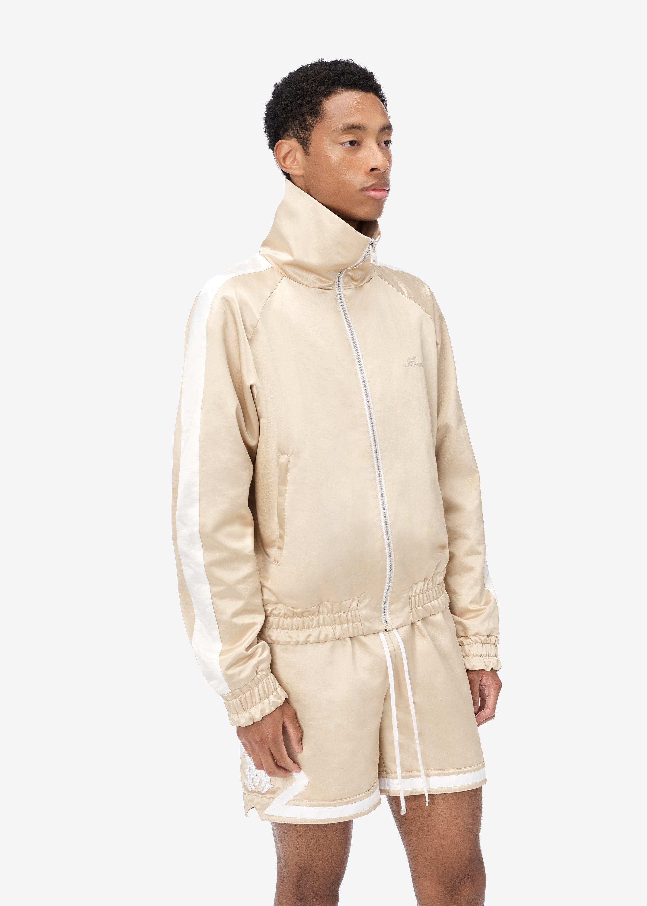 ZIP TRACK JACKET - CHAMPAGNE / WHITE sold by AMIRI product image thumbnail 3