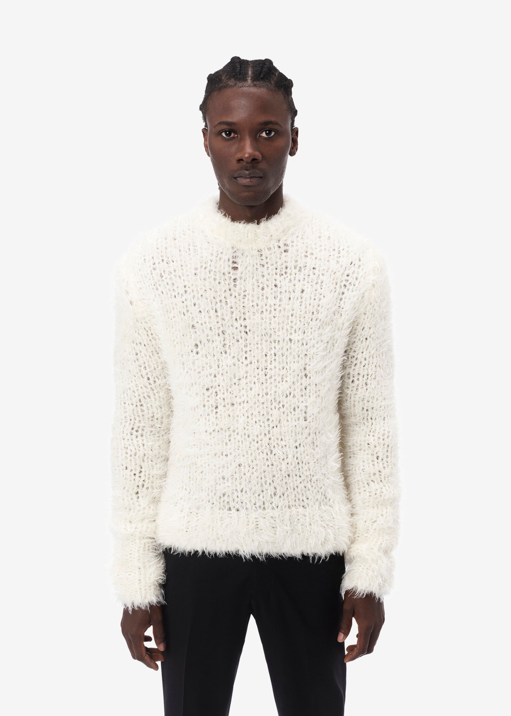 FEATHER OVERSIZED CREW - WHITE sold by AMIRI product image thumbnail 2