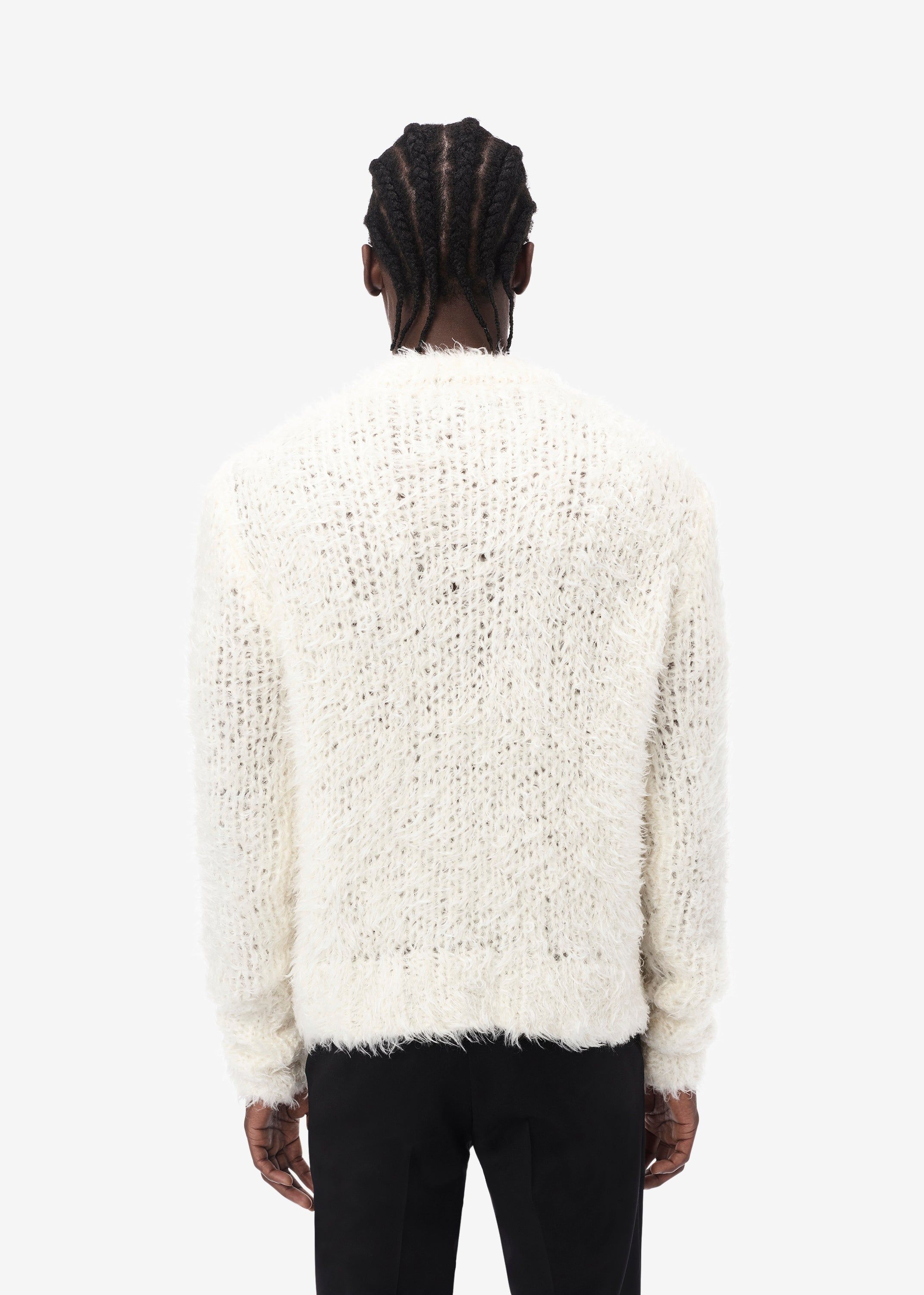 FEATHER OVERSIZED CREW - WHITE sold by AMIRI product image thumbnail 4