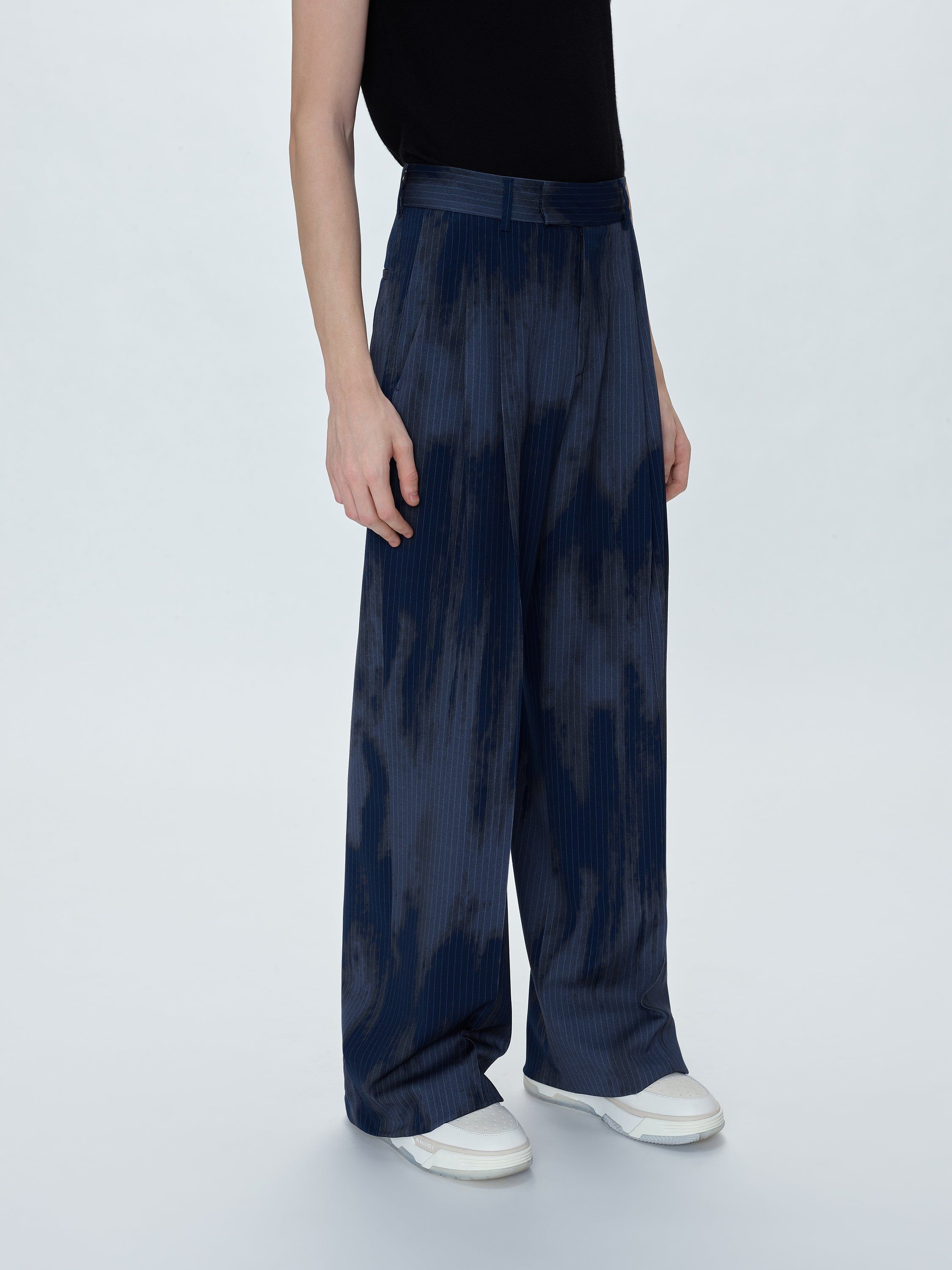 PINSTRIPE DOUBLE PLEATED TROUSERS - NAVY sold by AMIRI product image thumbnail 3