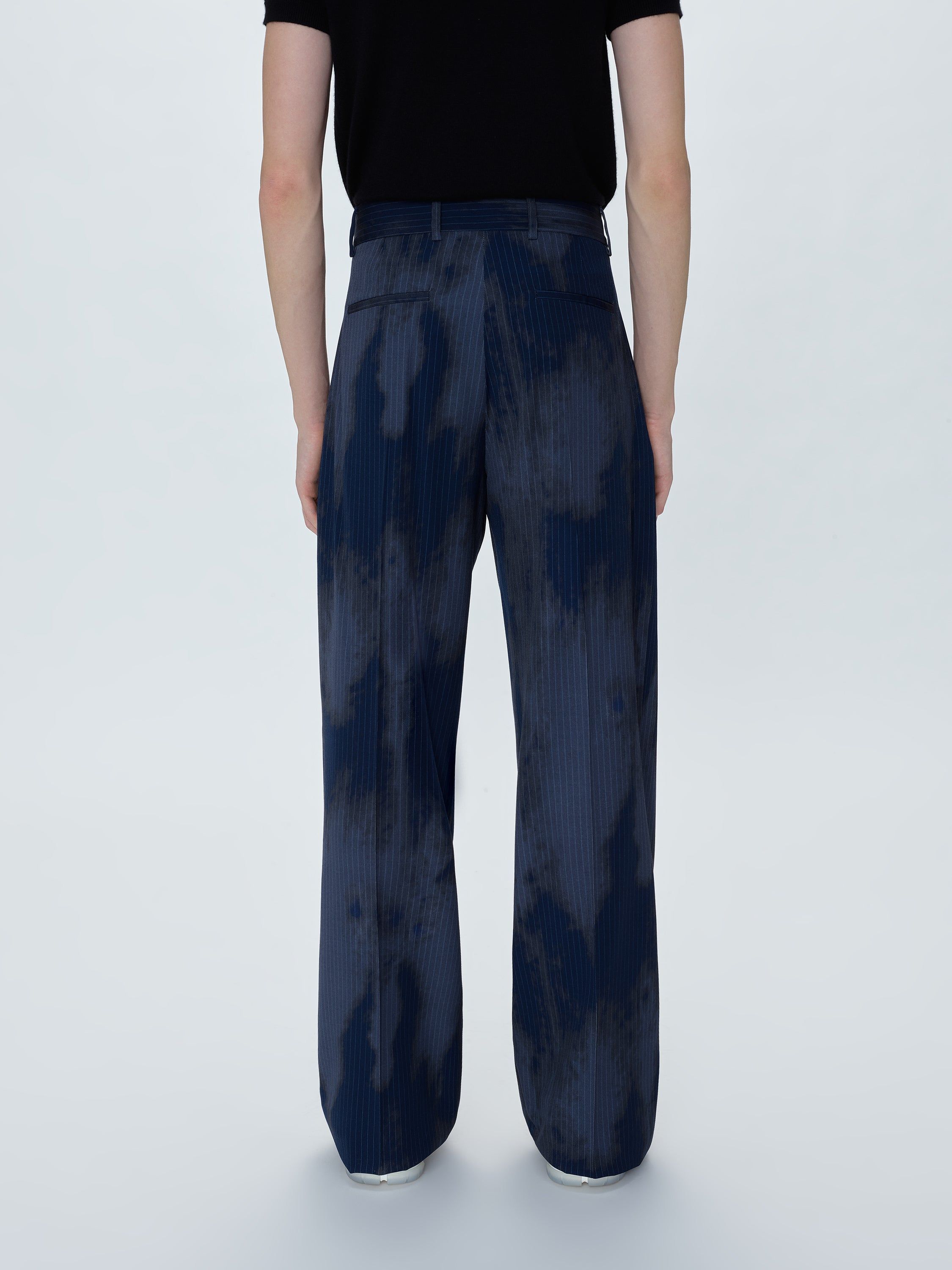 PINSTRIPE DOUBLE PLEATED TROUSERS - NAVY sold by AMIRI product image thumbnail 4