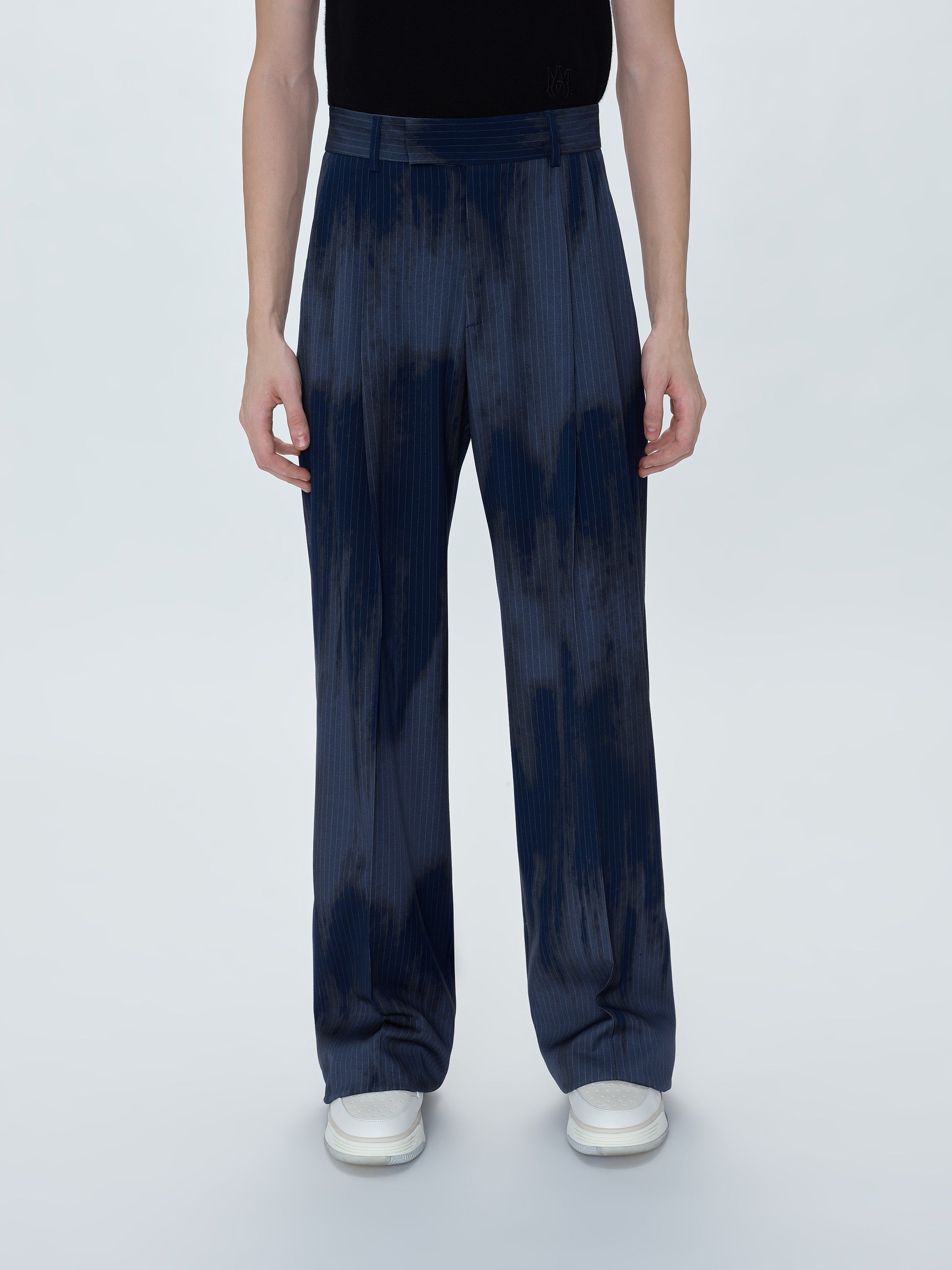 PINSTRIPE DOUBLE PLEATED TROUSERS - NAVY sold by AMIRI product image thumbnail 2