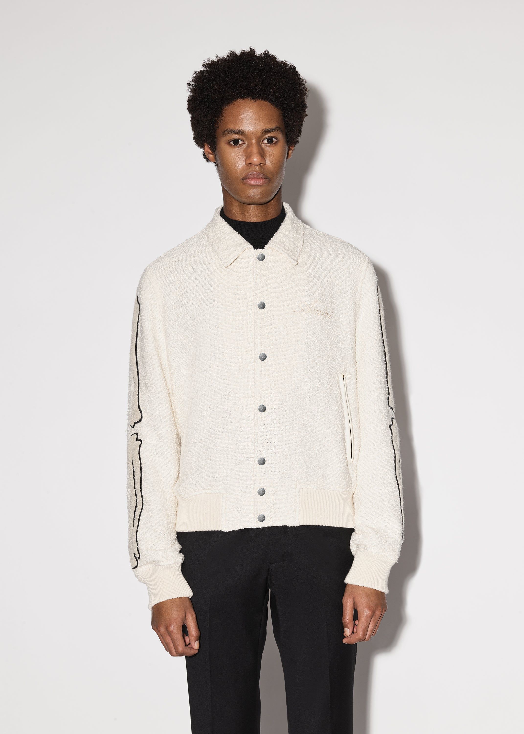 BONES VARSITY JACKET - ALABASTER sold by AMIRI product image thumbnail 2