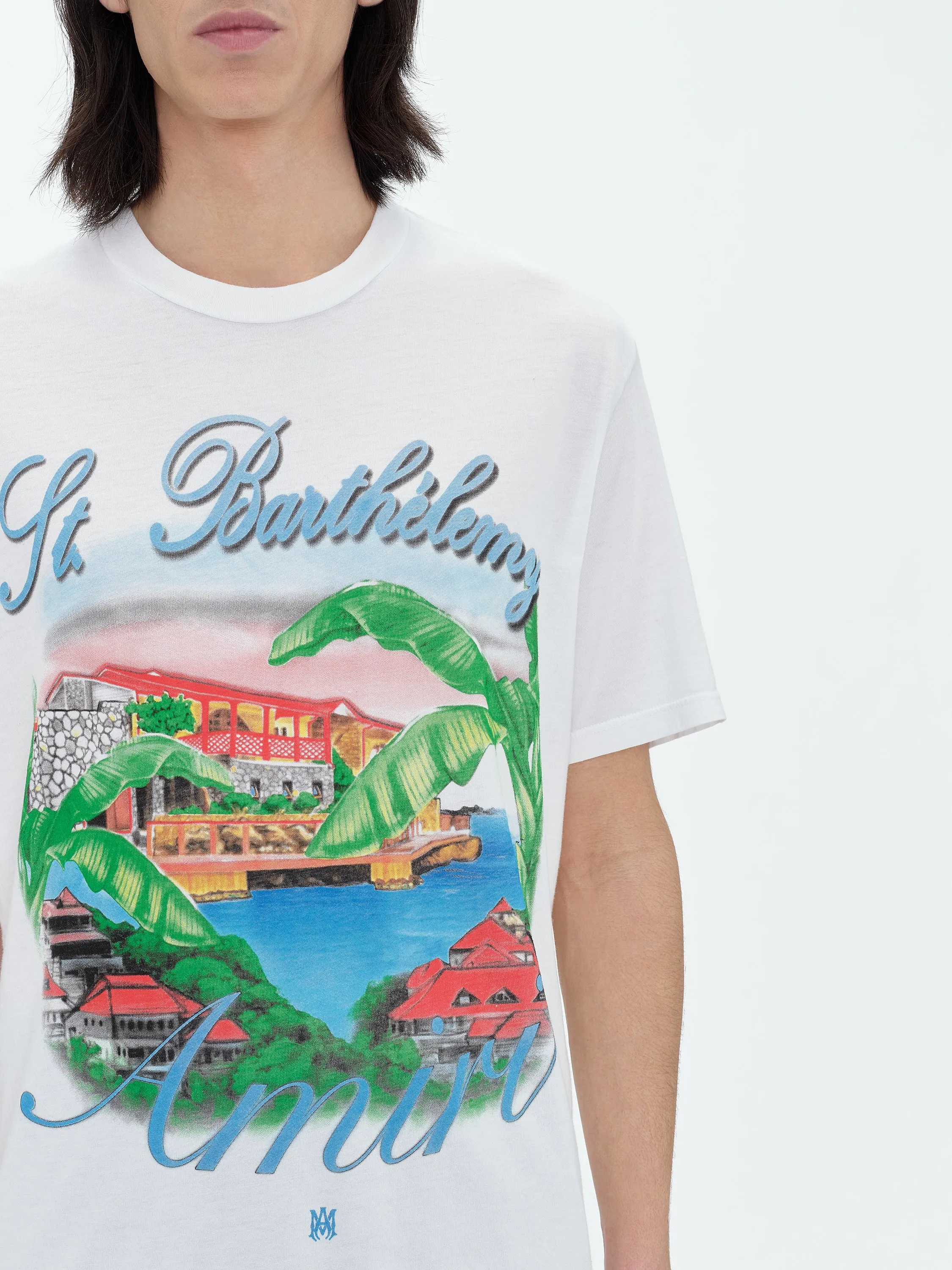 EDEN ROCK AIRBRUSH TEE - WHITE sold by AMIRI product image thumbnail 5