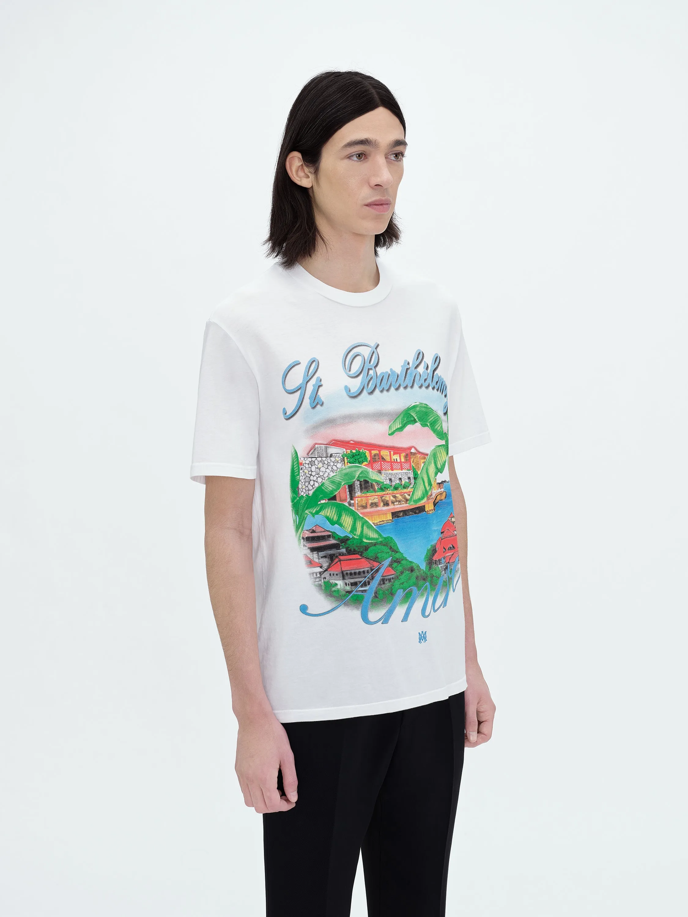 EDEN ROCK AIRBRUSH TEE - WHITE sold by AMIRI product image thumbnail 3