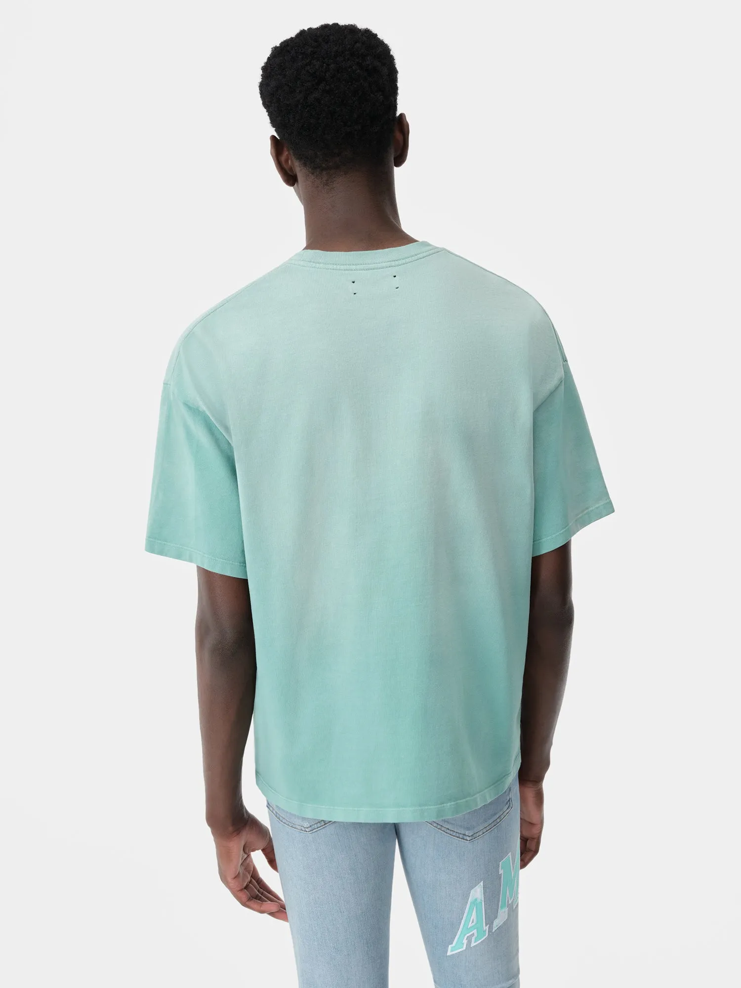 AMIRI VINTAGE OVERSIZED TEE - Sea Blue sold by AMIRI product image thumbnail 3