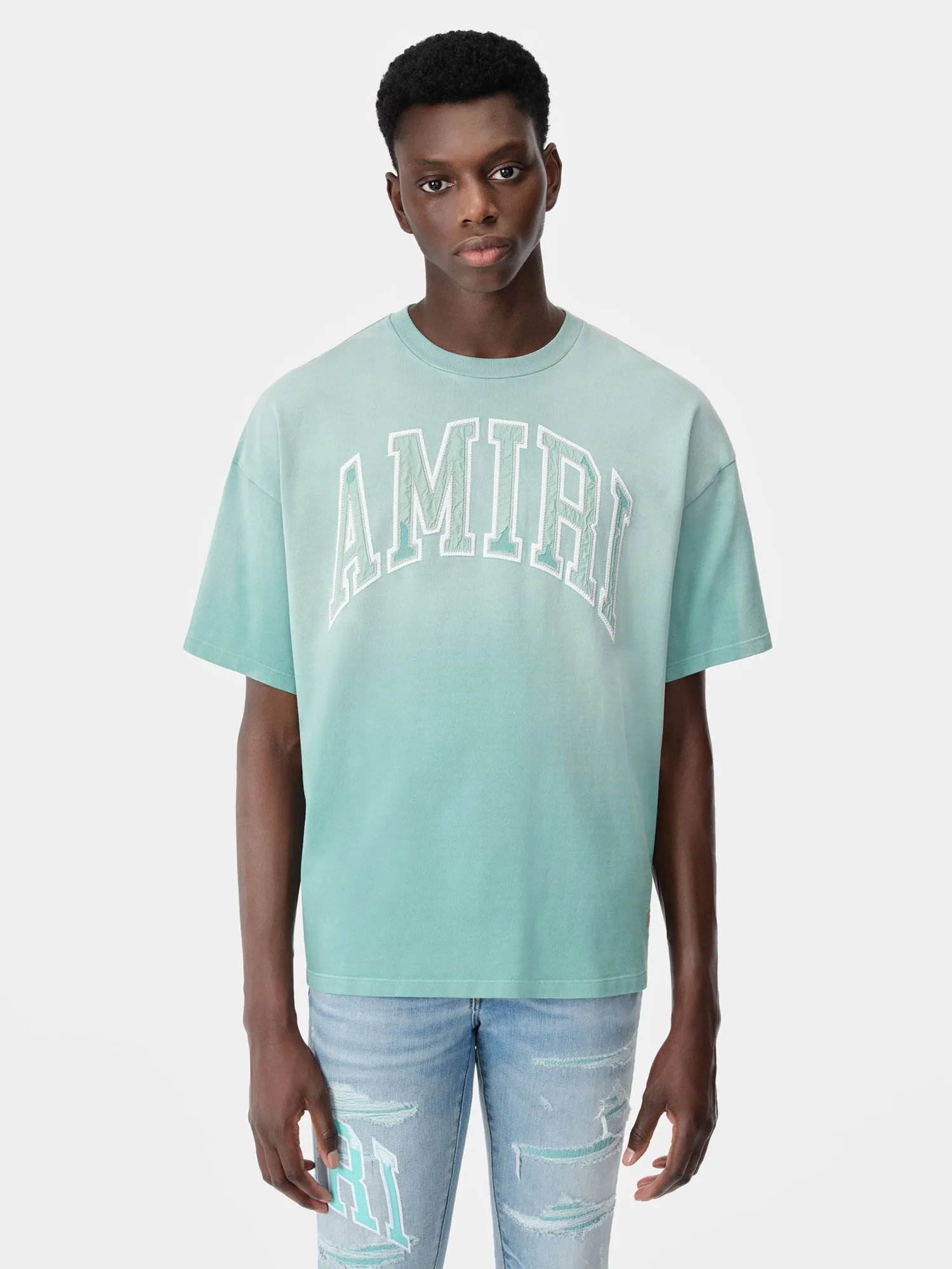 AMIRI VINTAGE OVERSIZED TEE - Sea Blue sold by AMIRI product image thumbnail 2