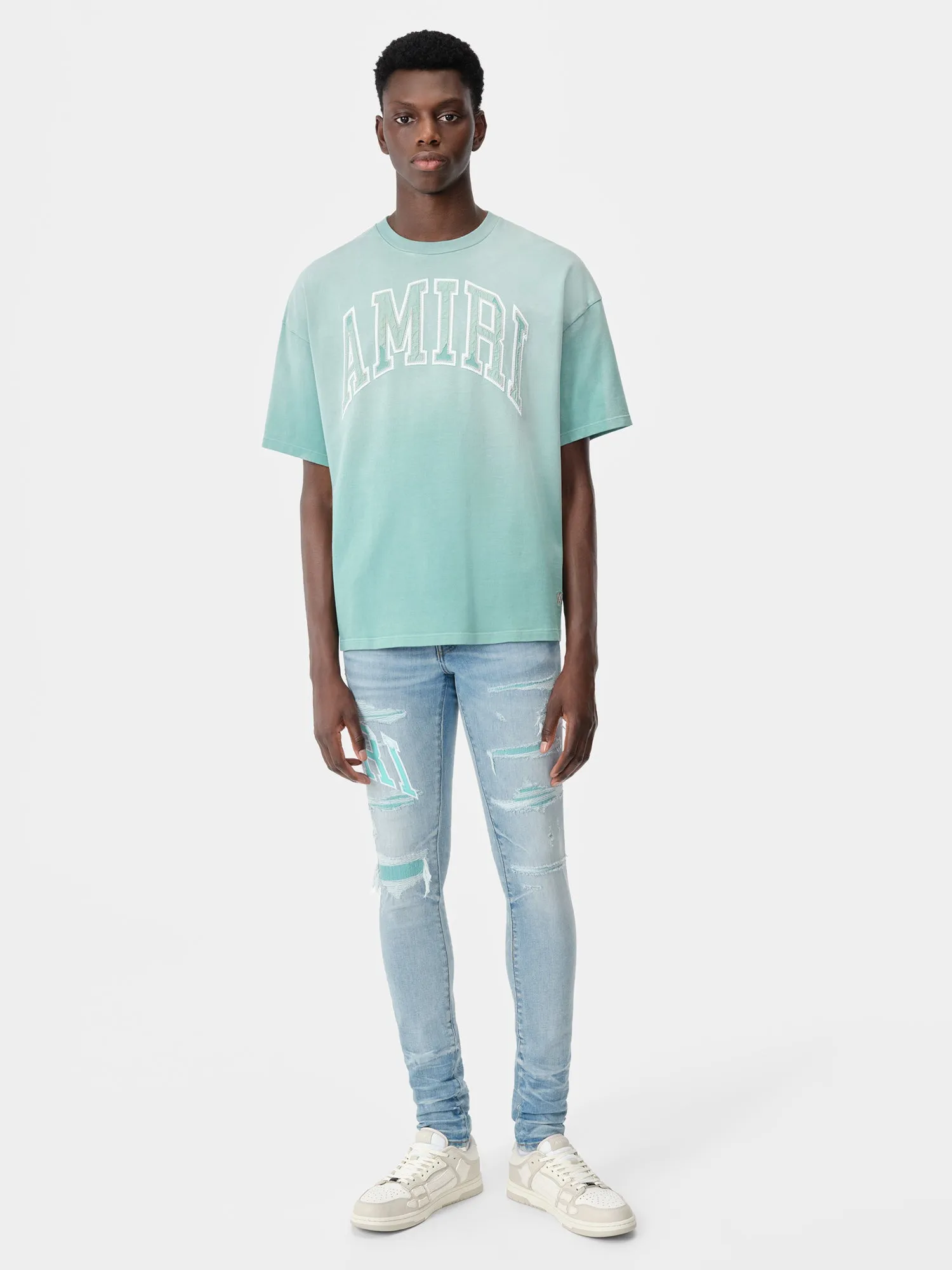 AMIRI VINTAGE OVERSIZED TEE - Sea Blue sold by AMIRI