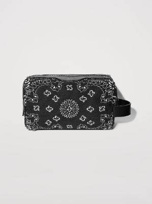 CANVAS BANDANA DOPP KIT CASE - BLACK sold by AMIRI